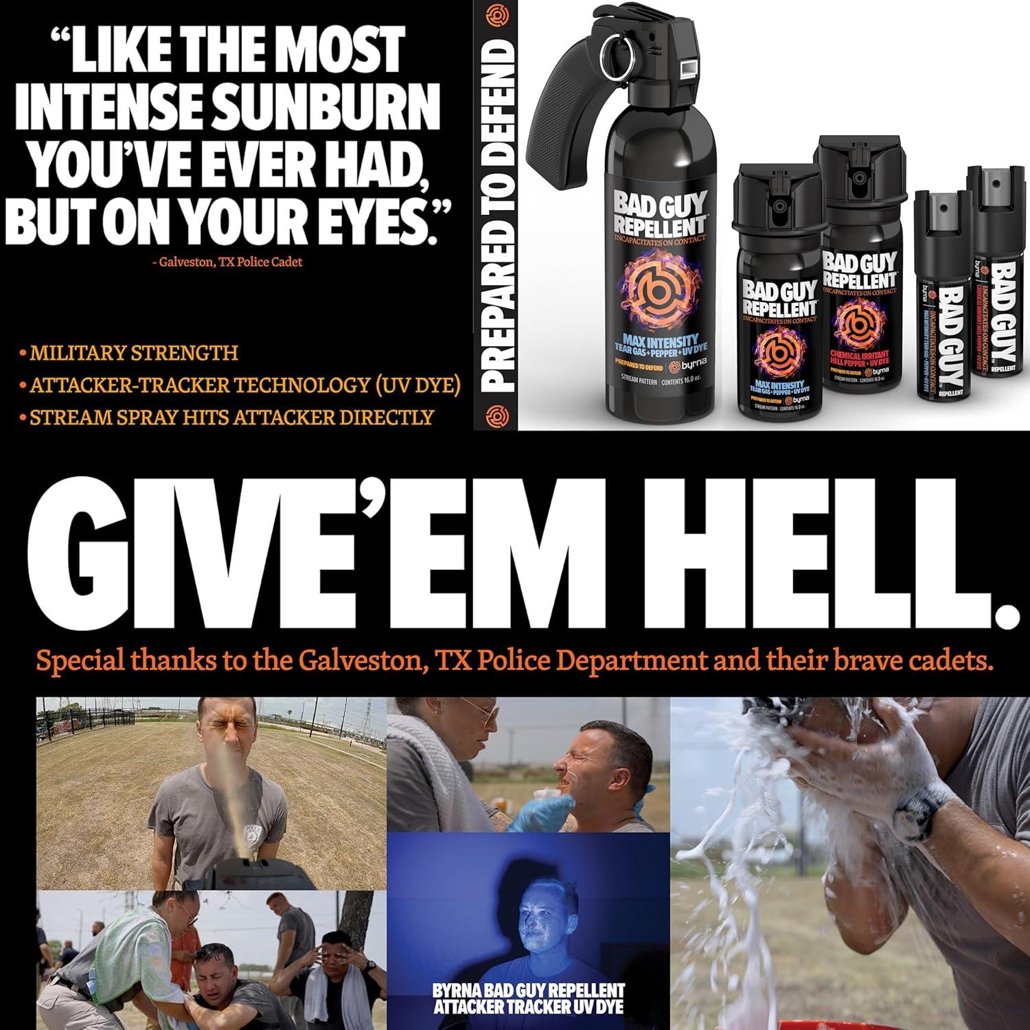 Spray de Defensa Byrna BGR MAX 14.17 ml + Gas Lacrimógeno