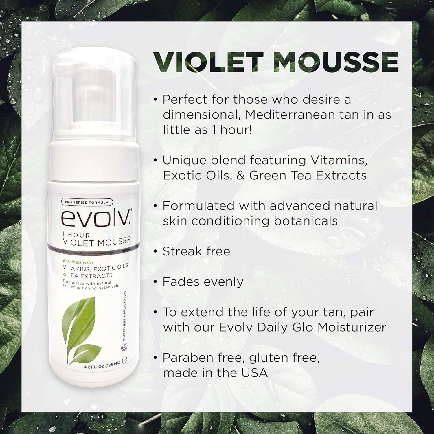 Mousse Autobronceador Evolv. 1 Hora Violeta 159g - Vitaminas