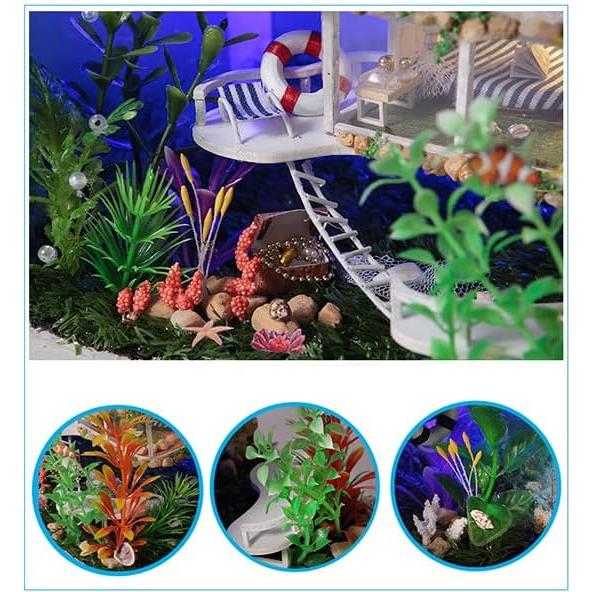 Kit Casa Miniatura RHZN Modelo TC4 Estilo Hawái DIY