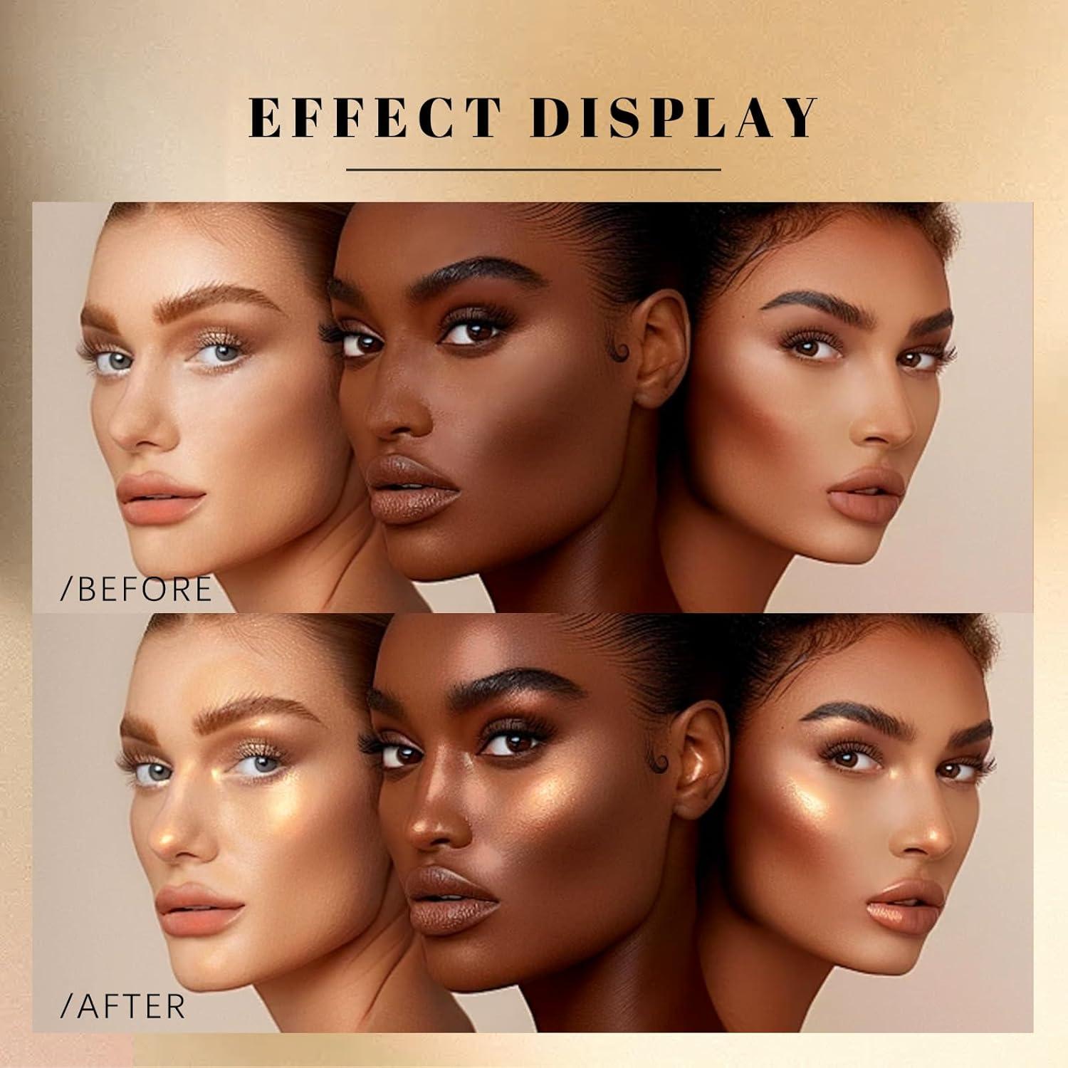 Spray Brillante HOSAILY 168g Dorado para Cuerpo y Cabello