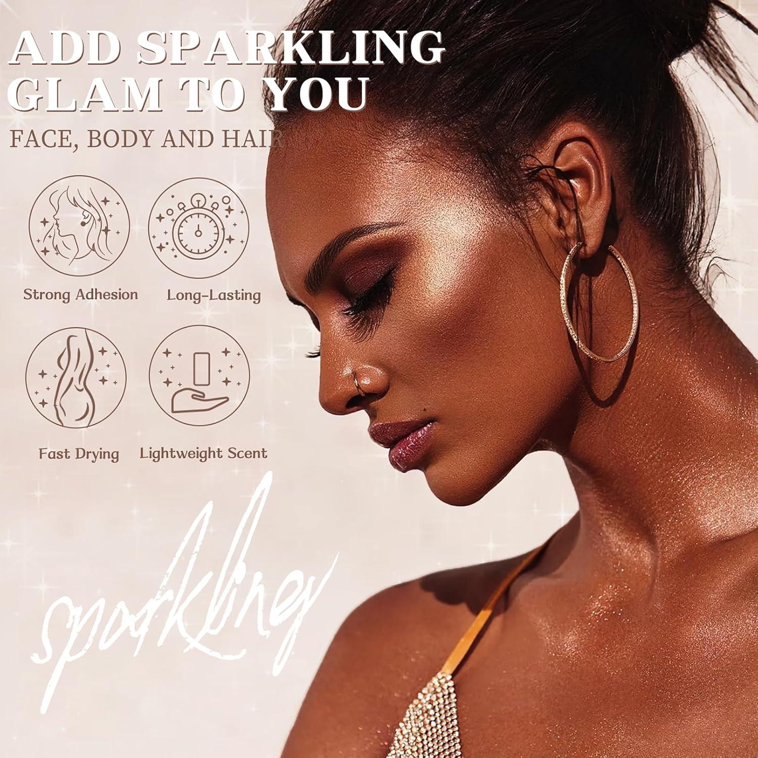 Spray Brillo Corporal Brimfulite 90.7g Cobre Claro Secado Rápido