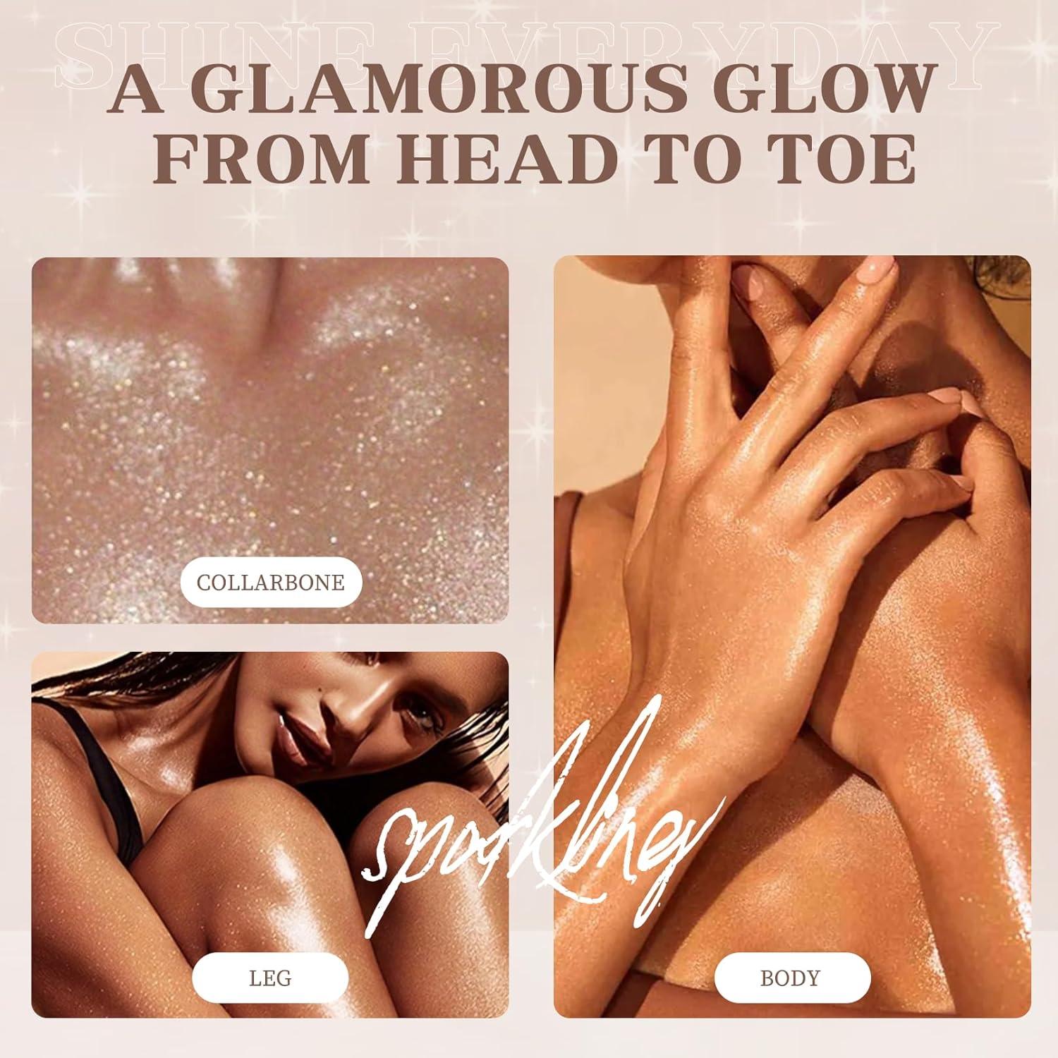 Spray Brillo Corporal Brimfulite 90.7g Cobre Claro Secado Rápido