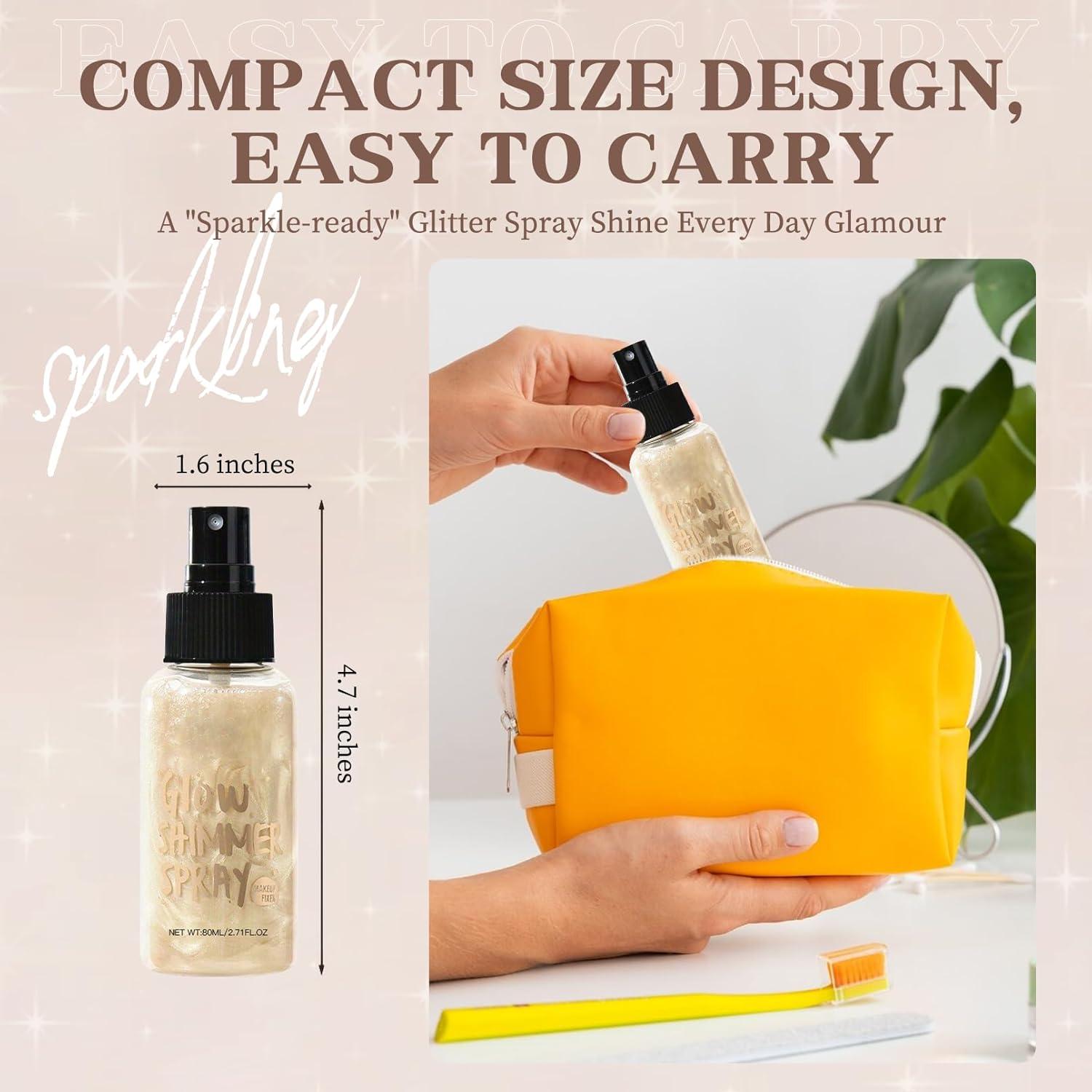 Spray Brillo Corporal Brimfulite 90.7g Cobre Claro Secado Rápido