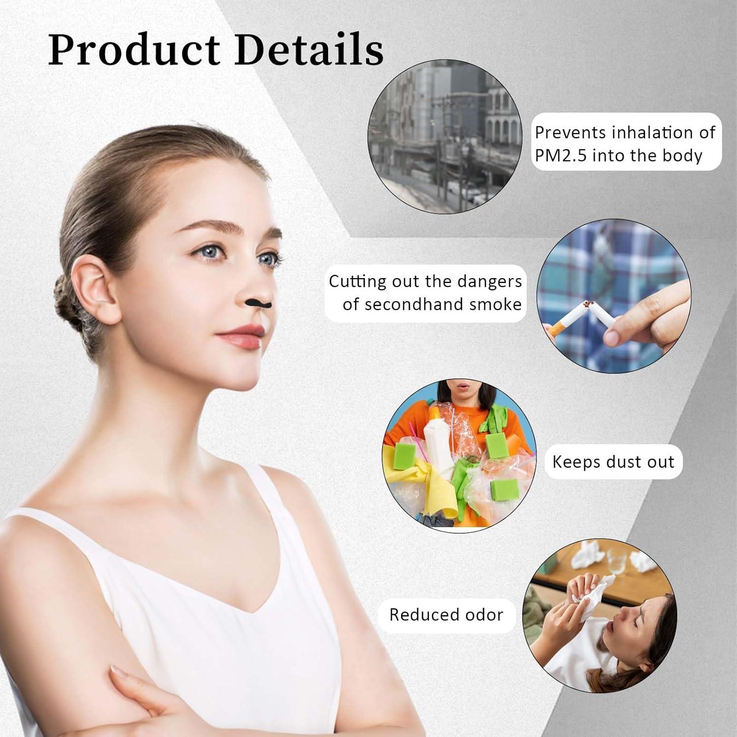 50 Filtros Nasales Desechables AHQiZFX para Alergias y Polvo