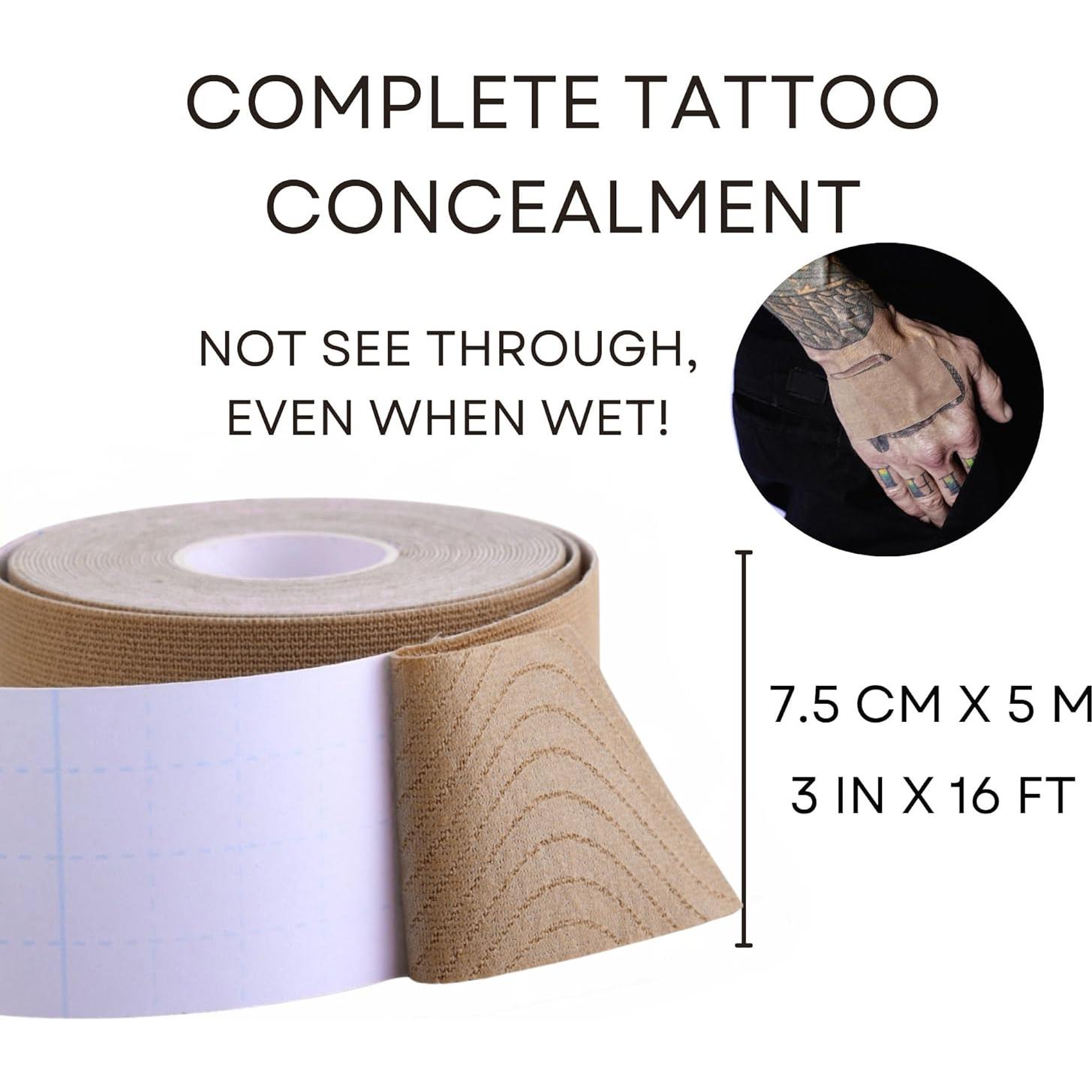 Cinta para Cubrir Tatuajes Wisper Color Bronce 7.5 cm x 9 m