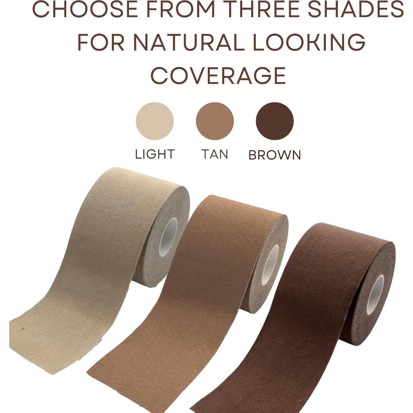 Cinta para Cubrir Tatuajes Wisper Color Bronce 7.5 cm x 9 m