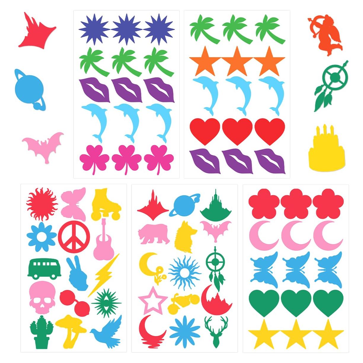 75 Stickers de Bronceado RABOWA - Vinilo Tatuaje Diverso