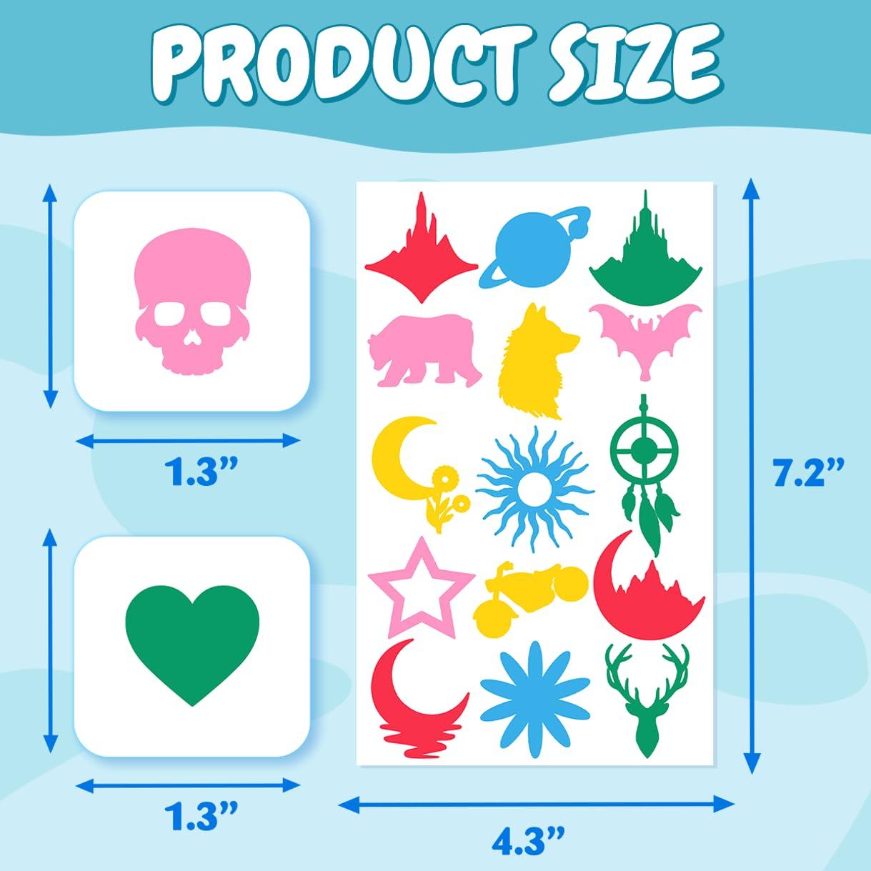 75 Stickers de Bronceado RABOWA - Vinilo Tatuaje Diverso