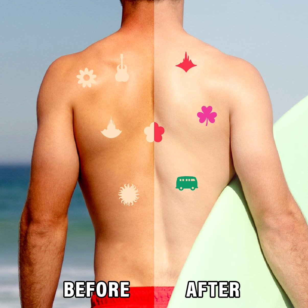 75 Stickers de Bronceado RABOWA - Vinilo Tatuaje Diverso