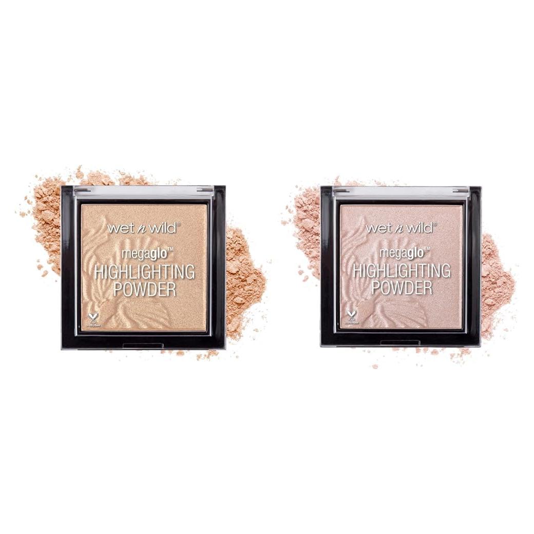 Wet n Wild MegaGlo Polvo Iluminador Oro Cálido y Rosa Dorado