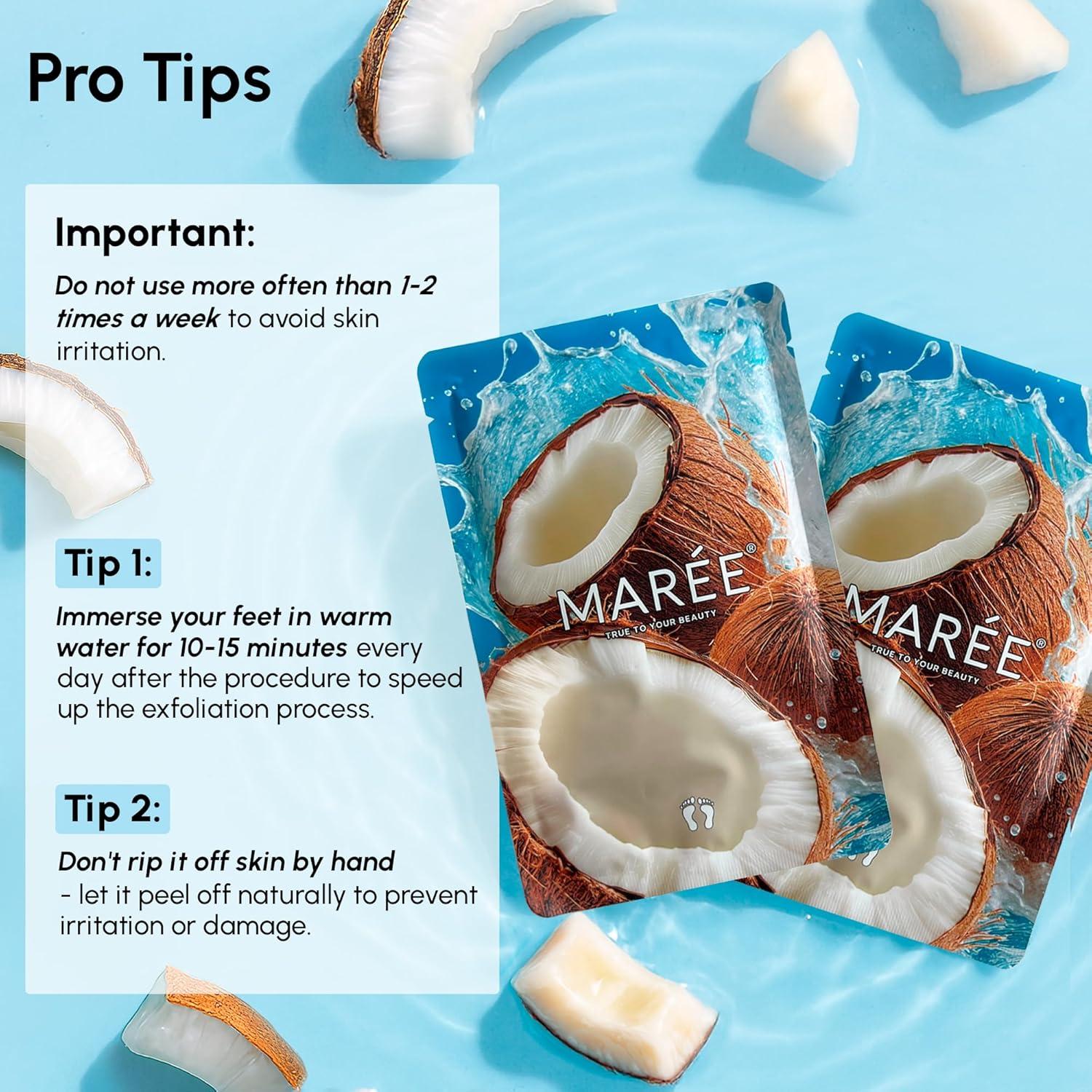 Mascarilla Exfoliante para Pies MAREE - Hidratante y Suavizante