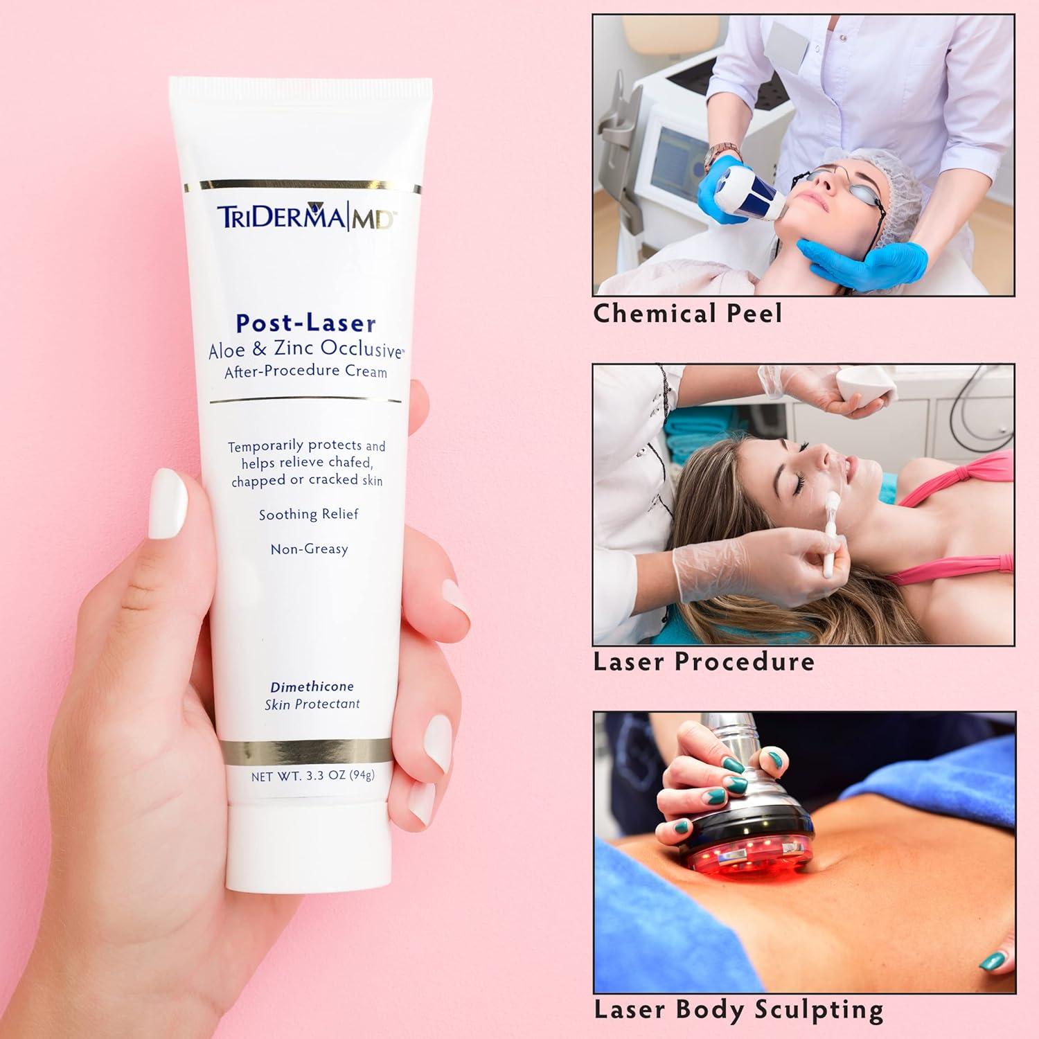 Crema Oclusiva Post Tratamiento TriDerma 93.4 g Aloe y Zinc