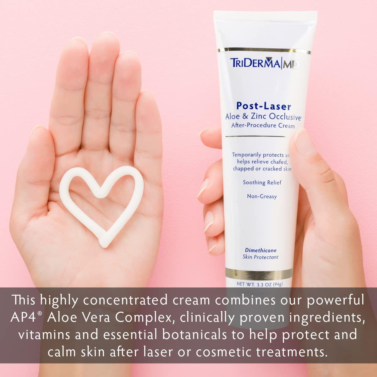 Crema Oclusiva Post Tratamiento TriDerma 93.4 g Aloe y Zinc