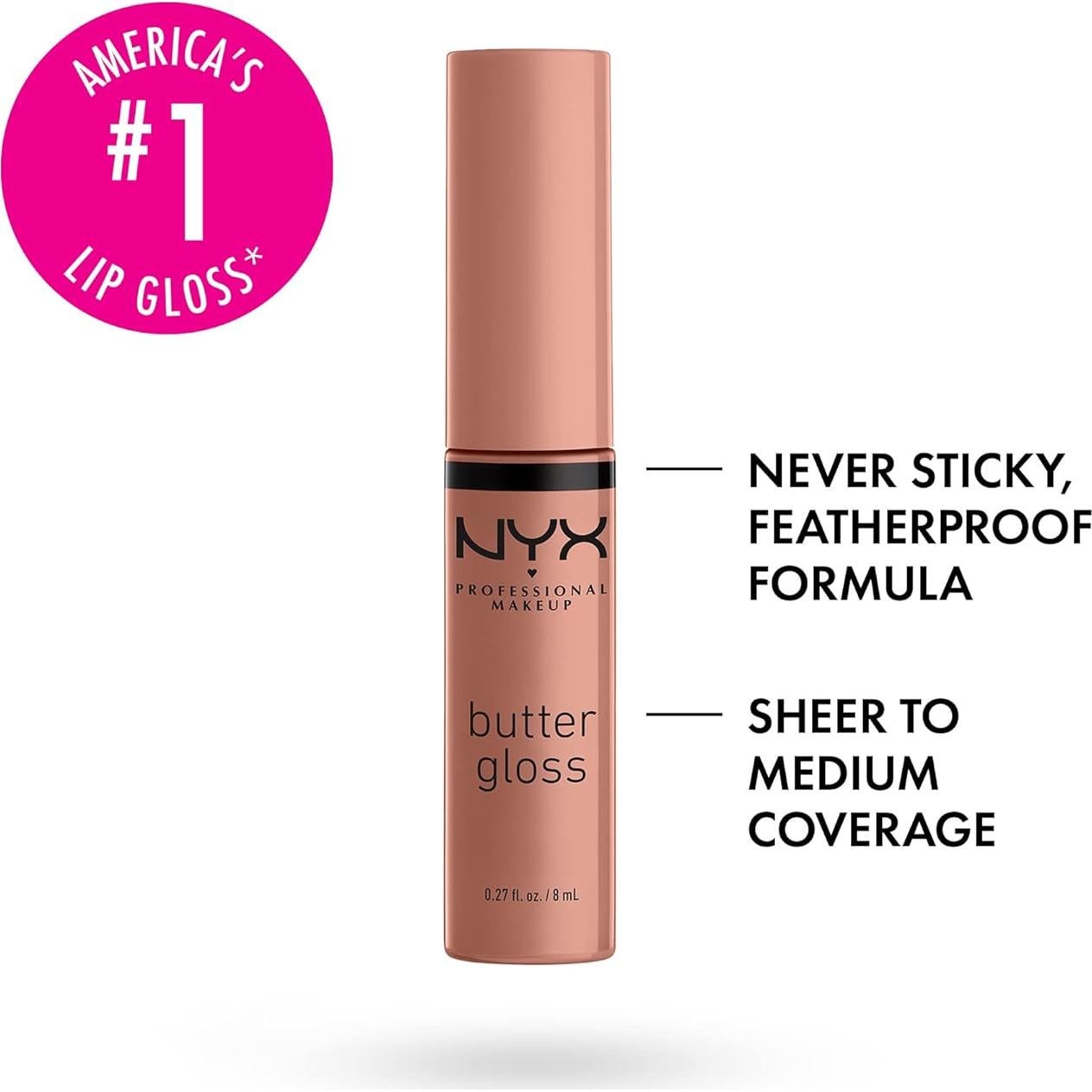 Paleta de Contorno Black Radiance 10.8g y Brillo Labios NYX Madeleine