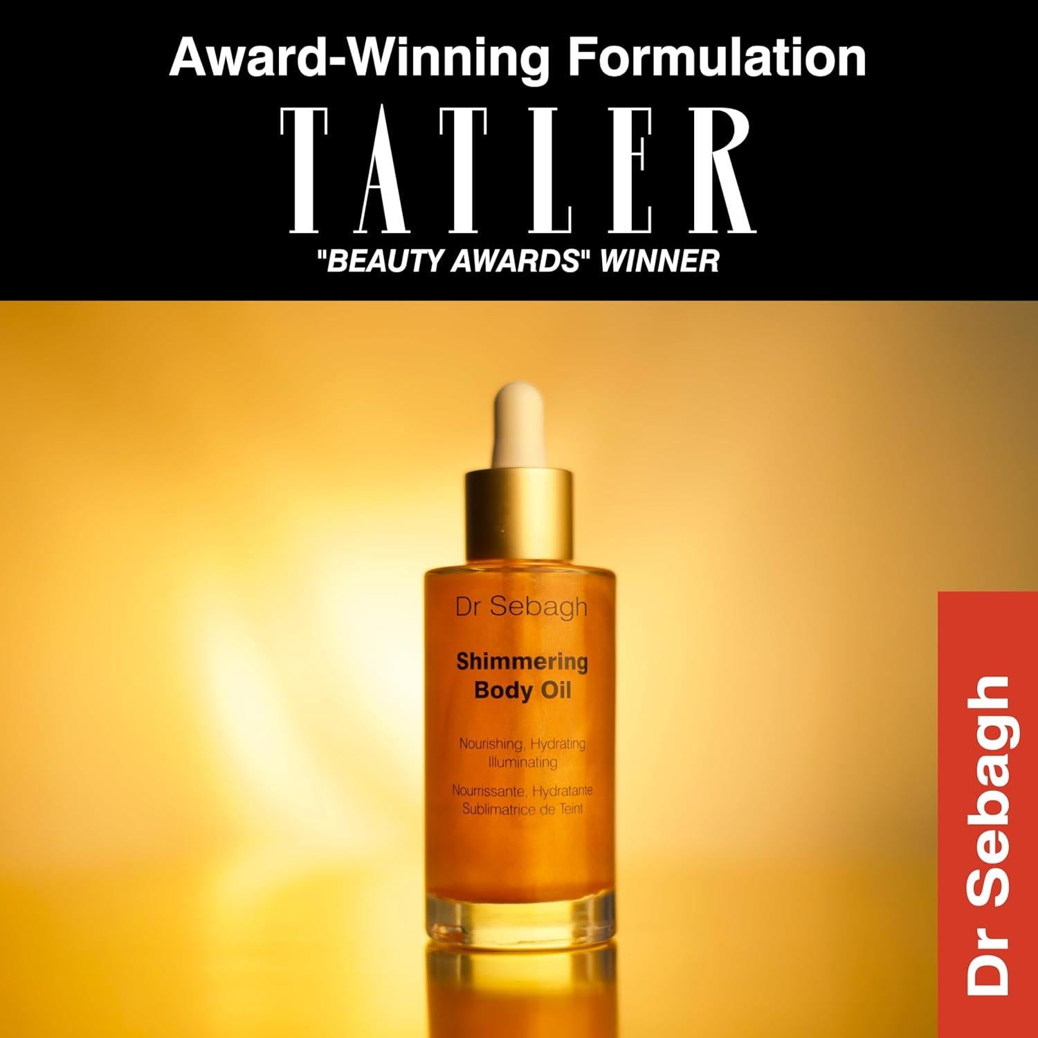 Aceite Corporal Brillante Dr Sebagh 50 ml - Hidratante Seco con Vitamina E