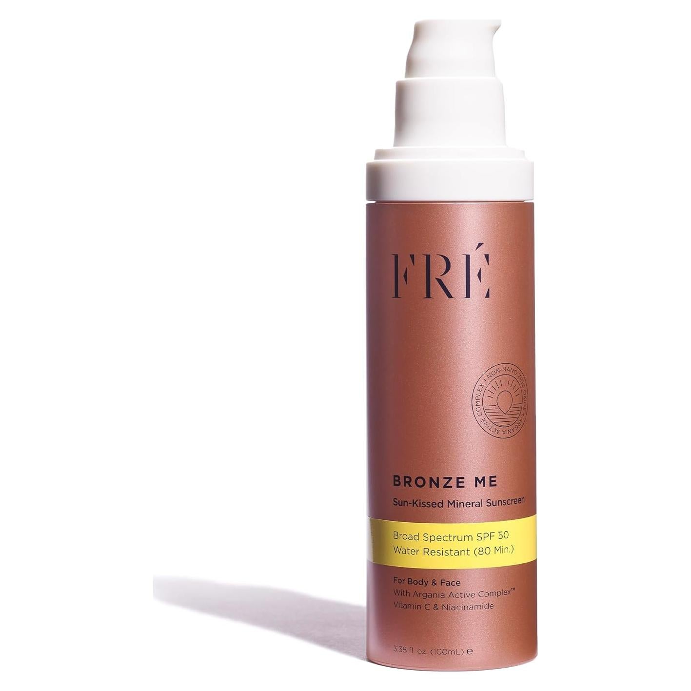 Protector Solar Mineral Tinteado FRÉ Bronceado Me SPF 50 191g