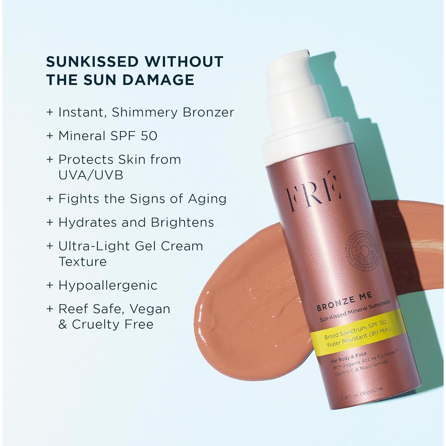 Protector Solar Mineral Tinteado FRÉ Bronceado Me SPF 50 191g