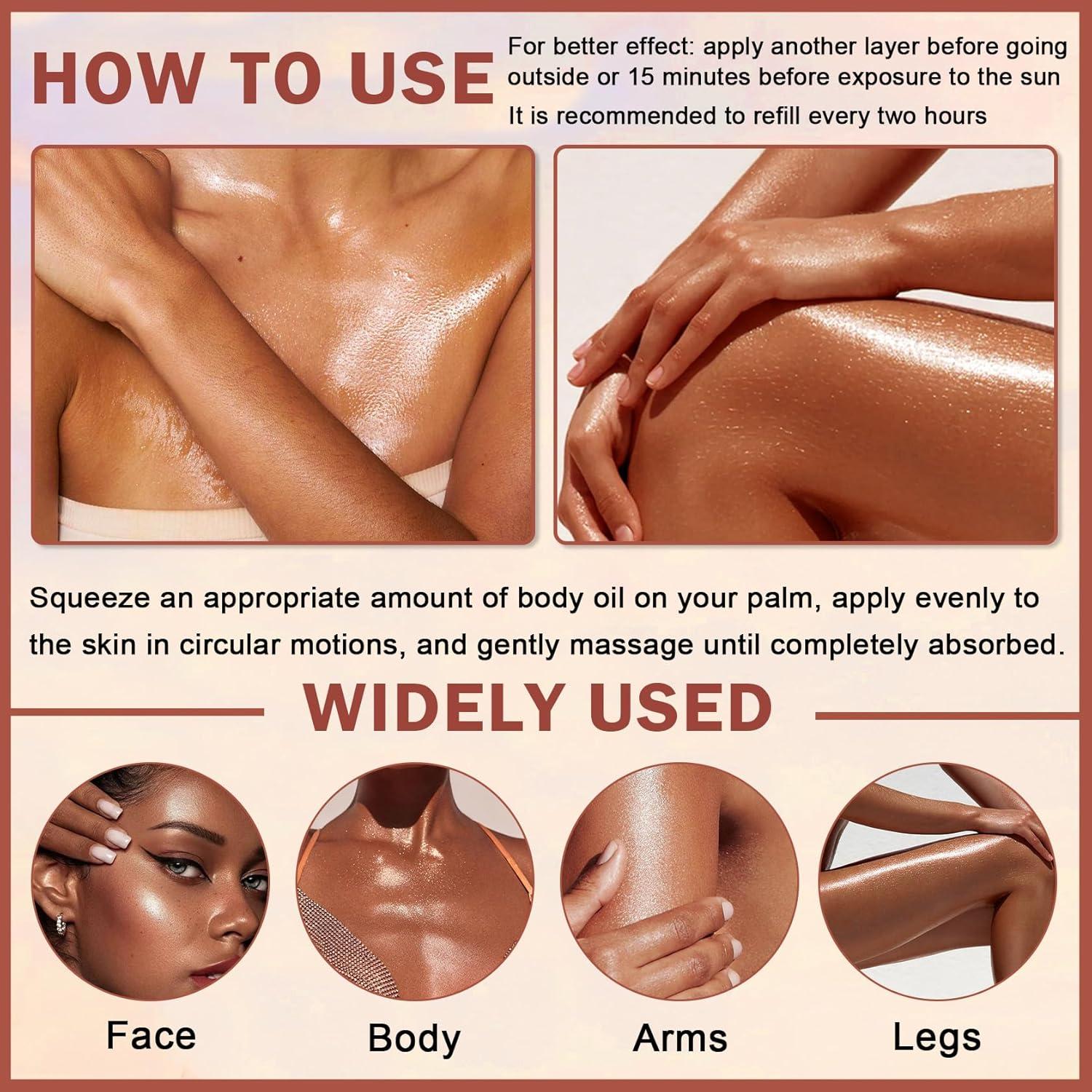 Aceite Brillante para el Cuerpo AOAZXBB SPF 45 109.8 ml