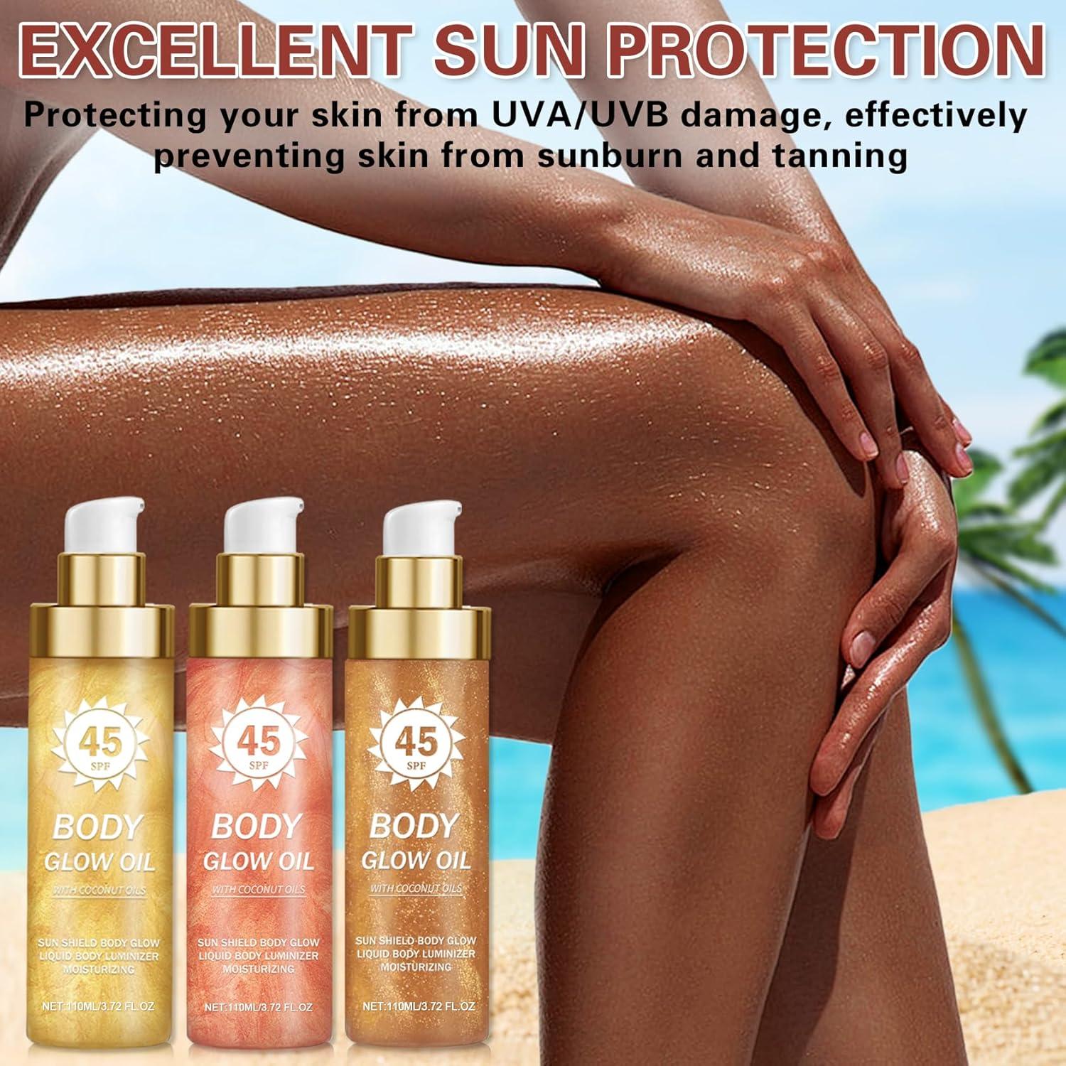 Aceite Brillante para el Cuerpo AOAZXBB SPF 45 109.8 ml