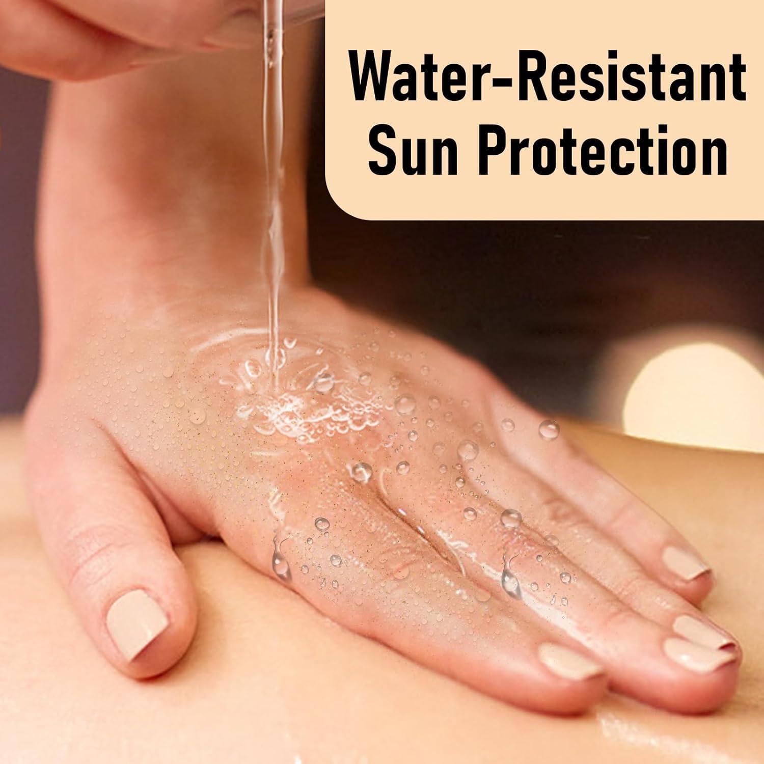 Aceite Brillante Corporal Pjordo SPF 50 120 ml - Oro