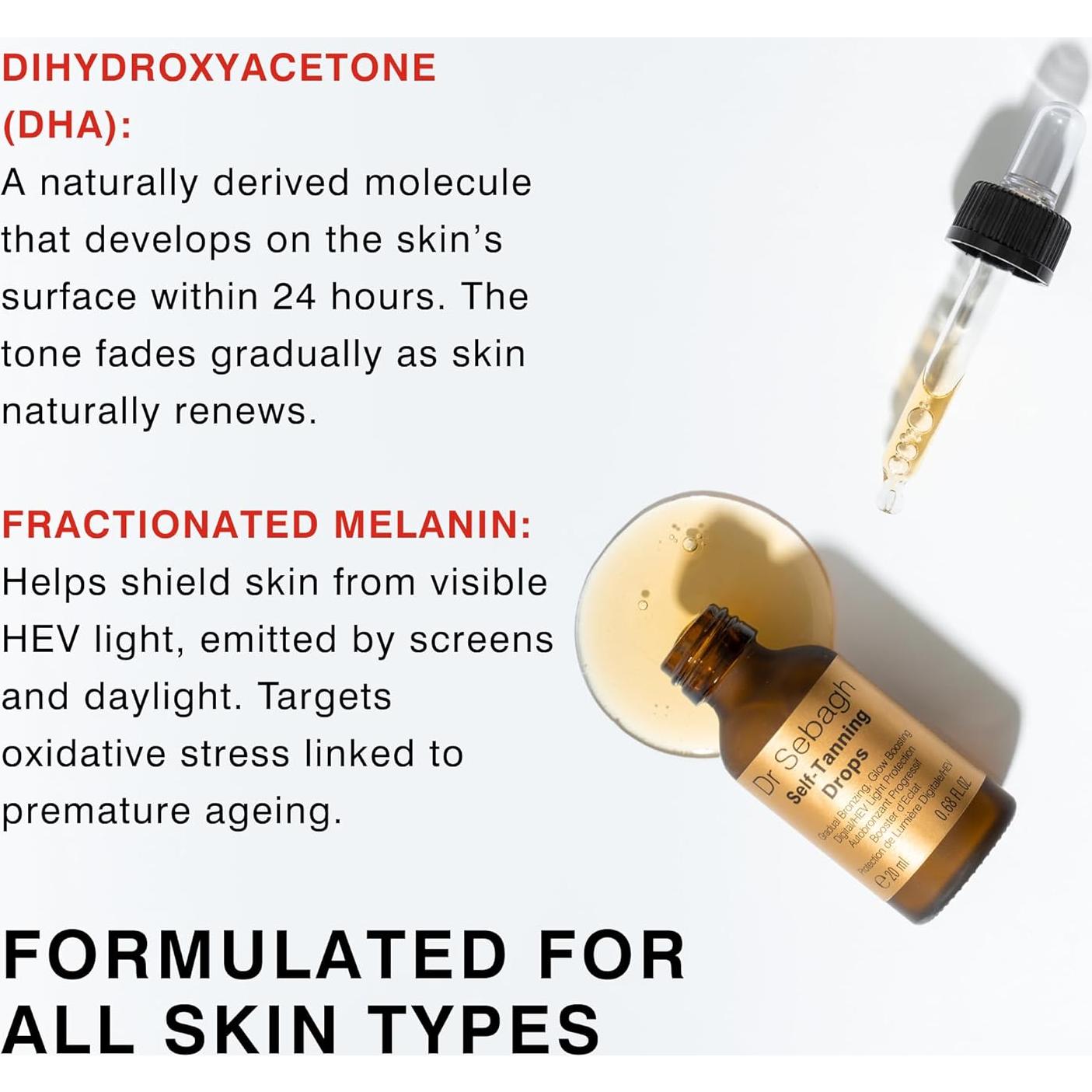 Gotas Autobronceadoras Dr Sebagh 20 ml - Bronceado Facial Natural