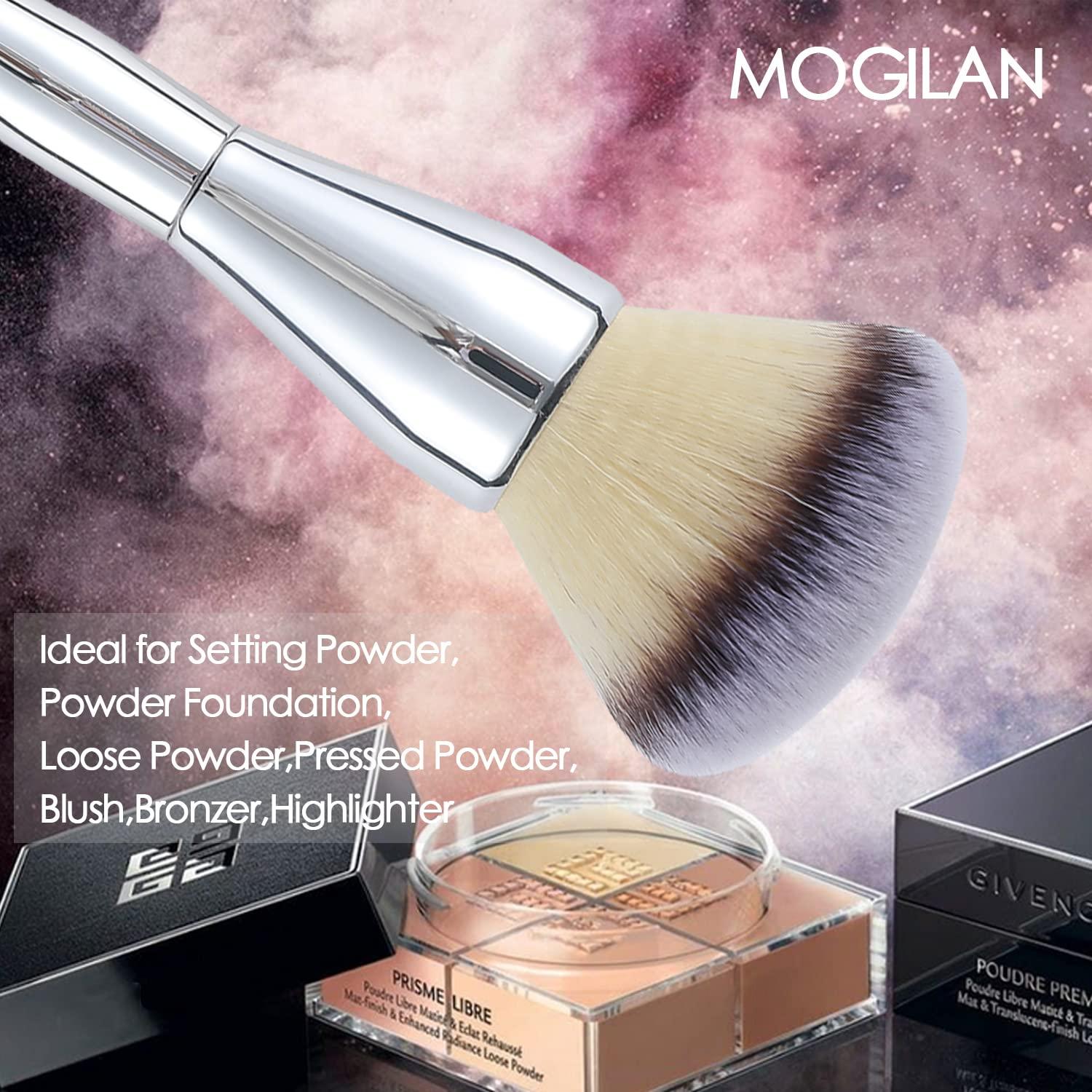 Brocha de Polvo Grande MOGILAN Kabuki Suave 19.7cm