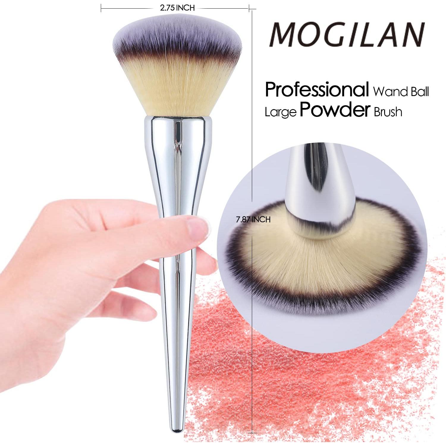 Brocha de Polvo Grande MOGILAN Kabuki Suave 19.7cm