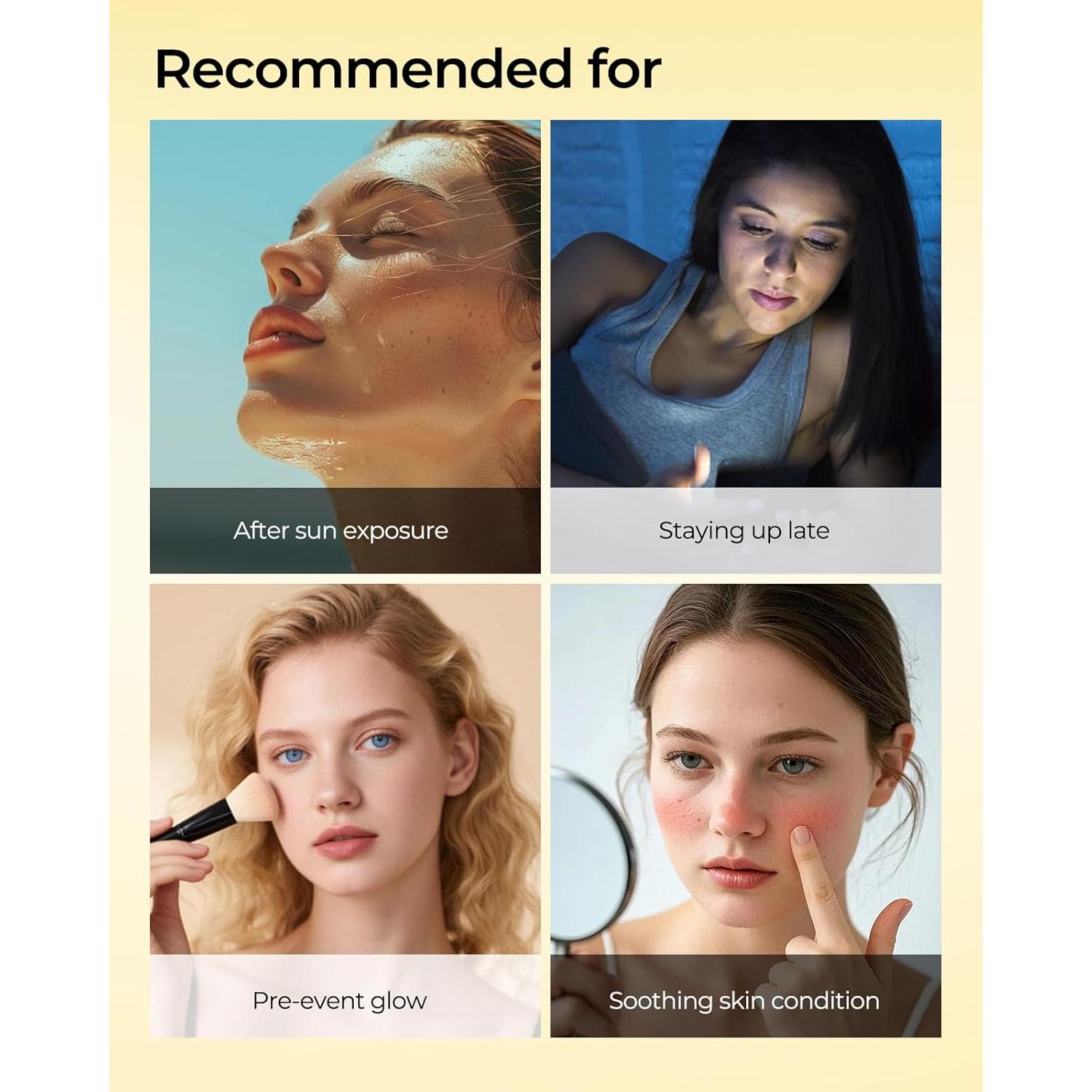 Mascarillas Faciales Hidratantes Wokatta 6 Pcs - Cúrcuma y Ácido Kójico