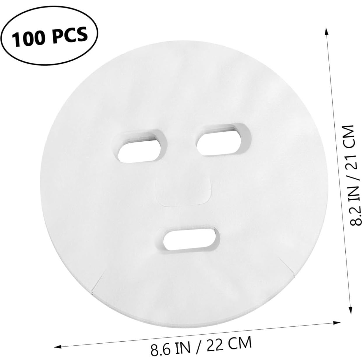 Mascarillas Faciales de Algodón FRCOLOR 100 Pcs 16x8 cm