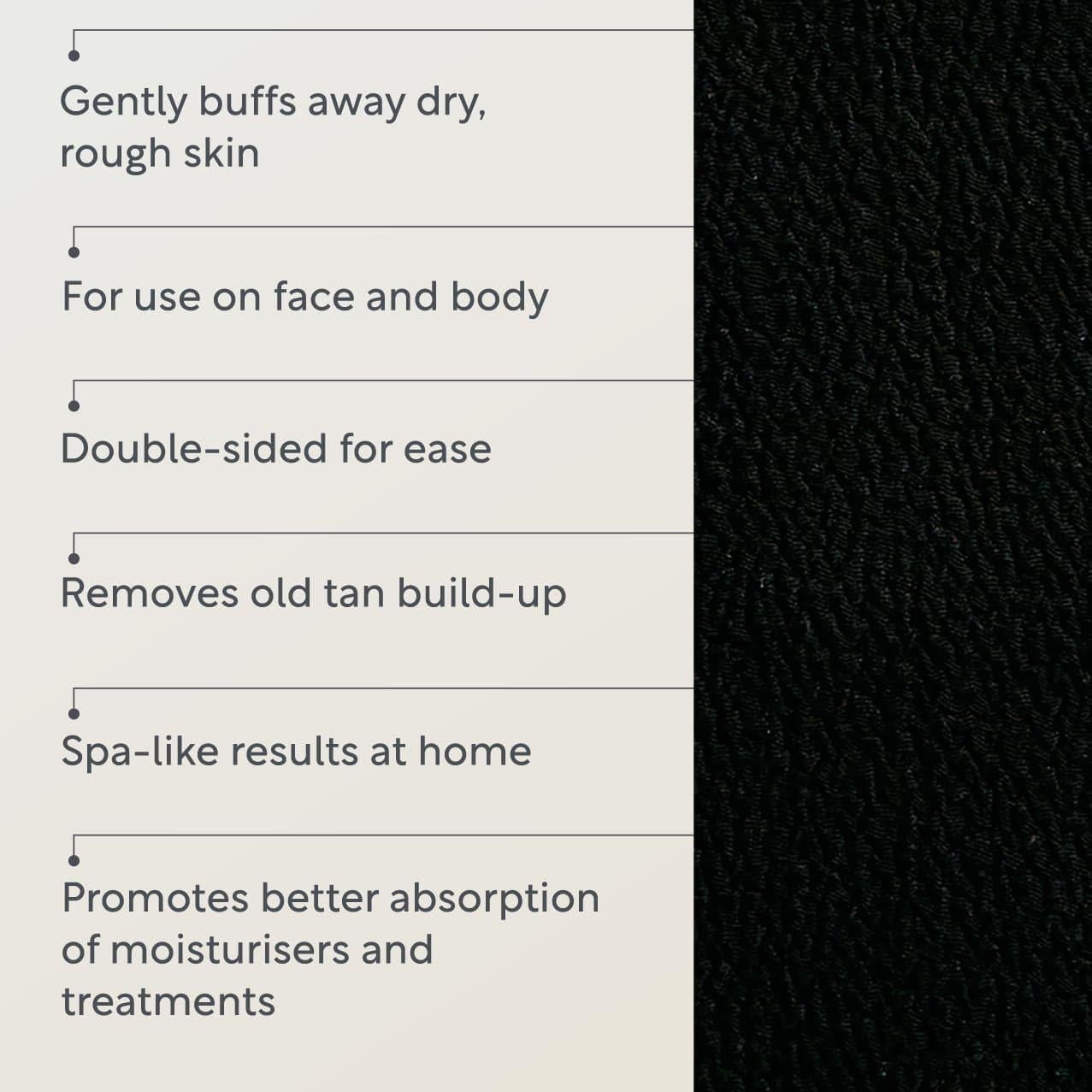 Mitón Exfoliante Doble Cara Lucy Bee para Cuerpo y Pies