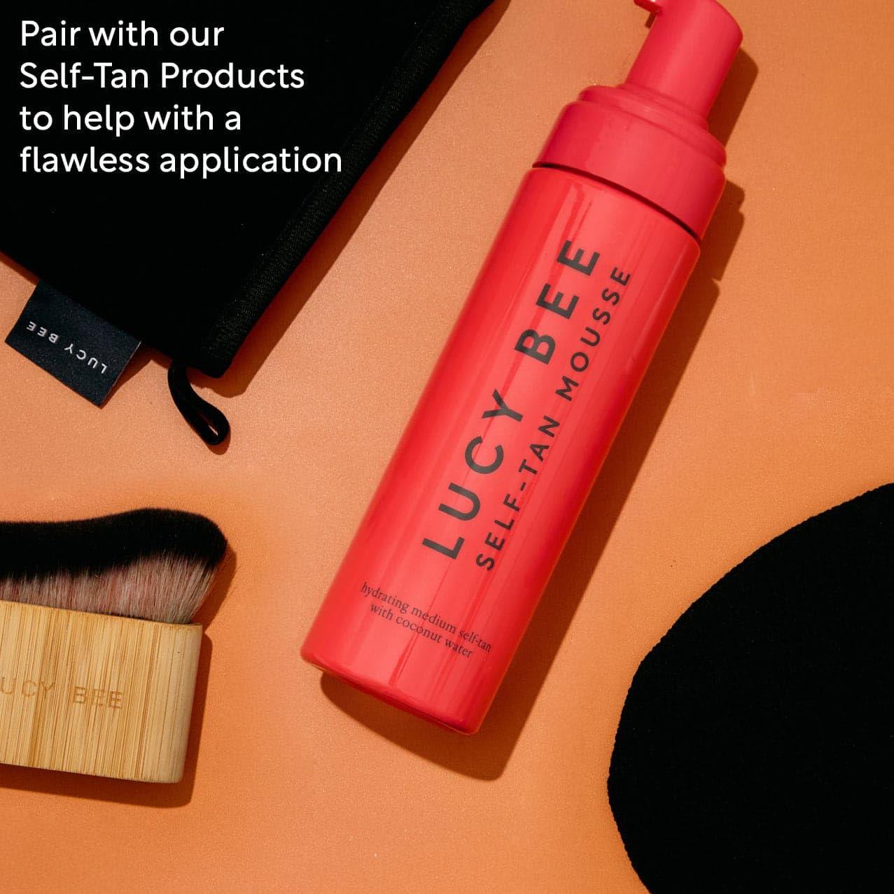 Mitón Exfoliante Doble Cara Lucy Bee para Cuerpo y Pies