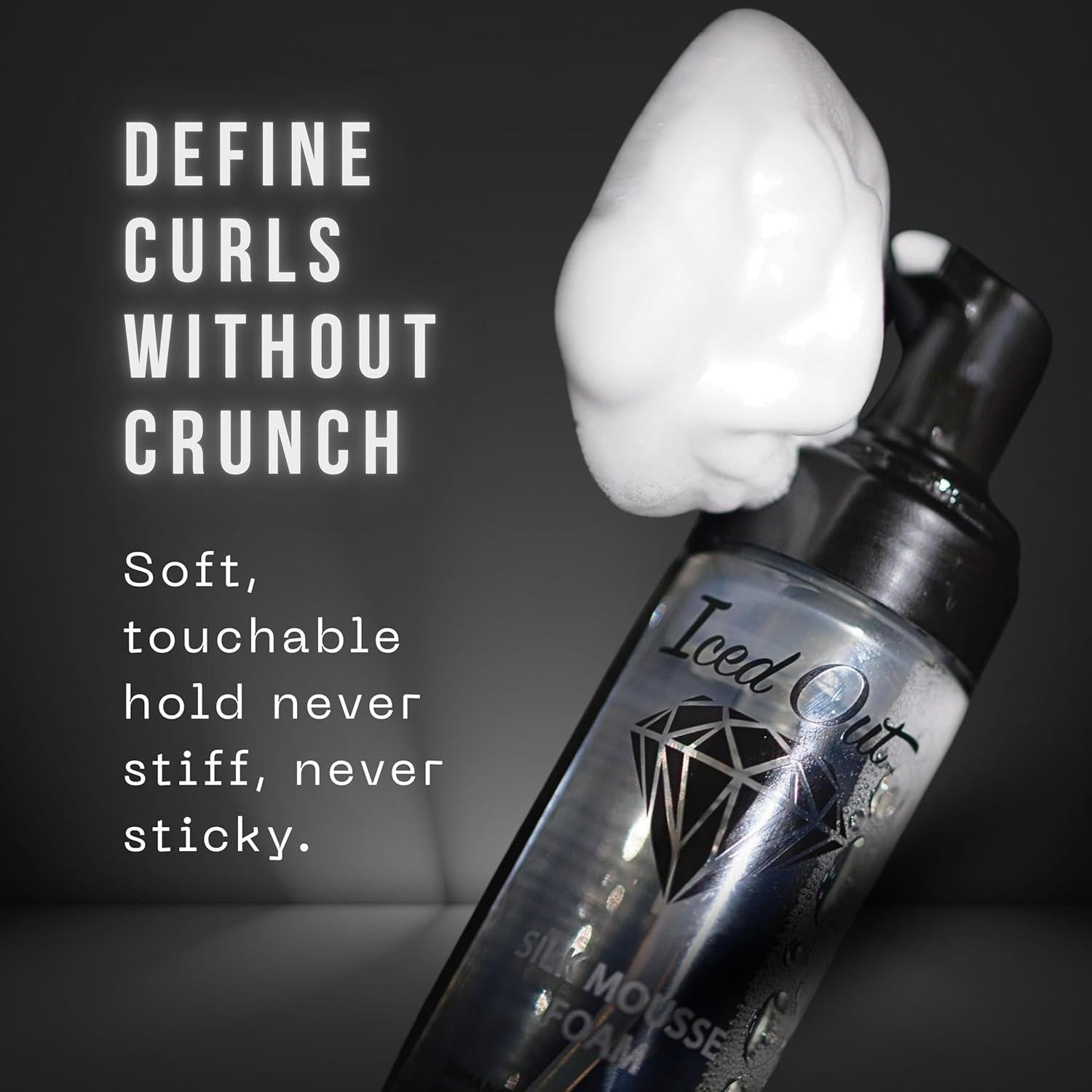 Mousse Voluminizador ICED OUT 210 ml - Define Rizos y Controla Frizz