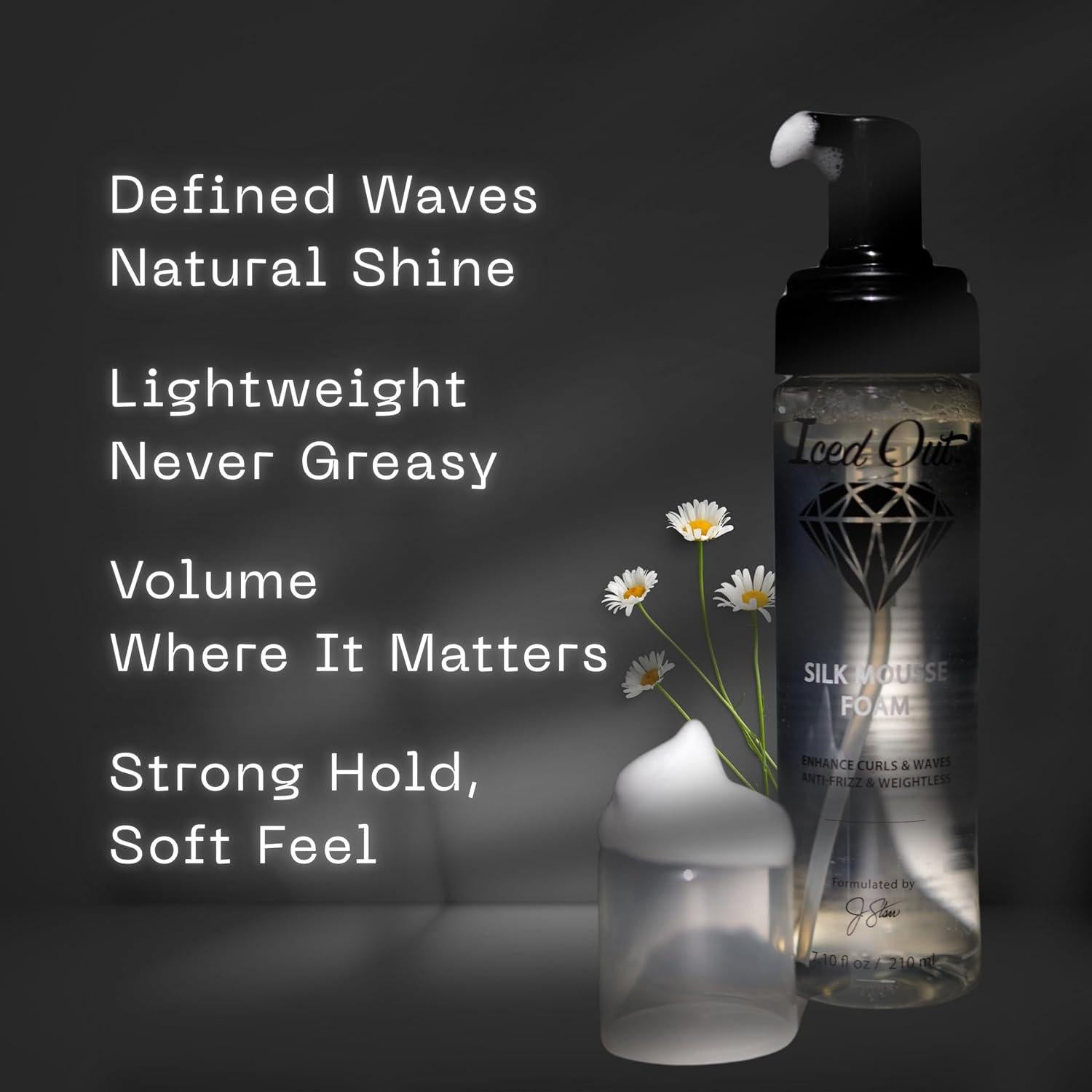 Mousse Voluminizador ICED OUT 210 ml - Define Rizos y Controla Frizz