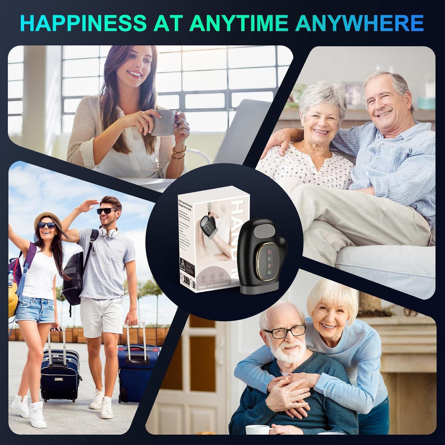 Masajeador de Mano YNSZAS con Calor y Compresión 10x7.6cm