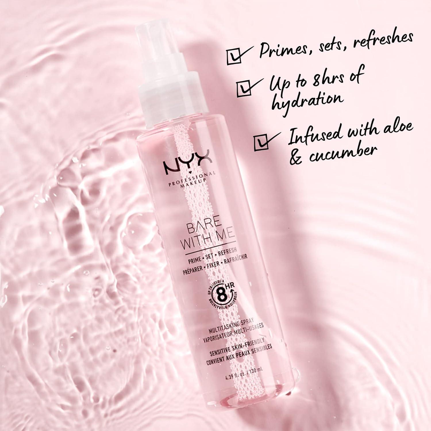 Spray Multitarea NYX Bare With Me - Primer y Fijador Vegano