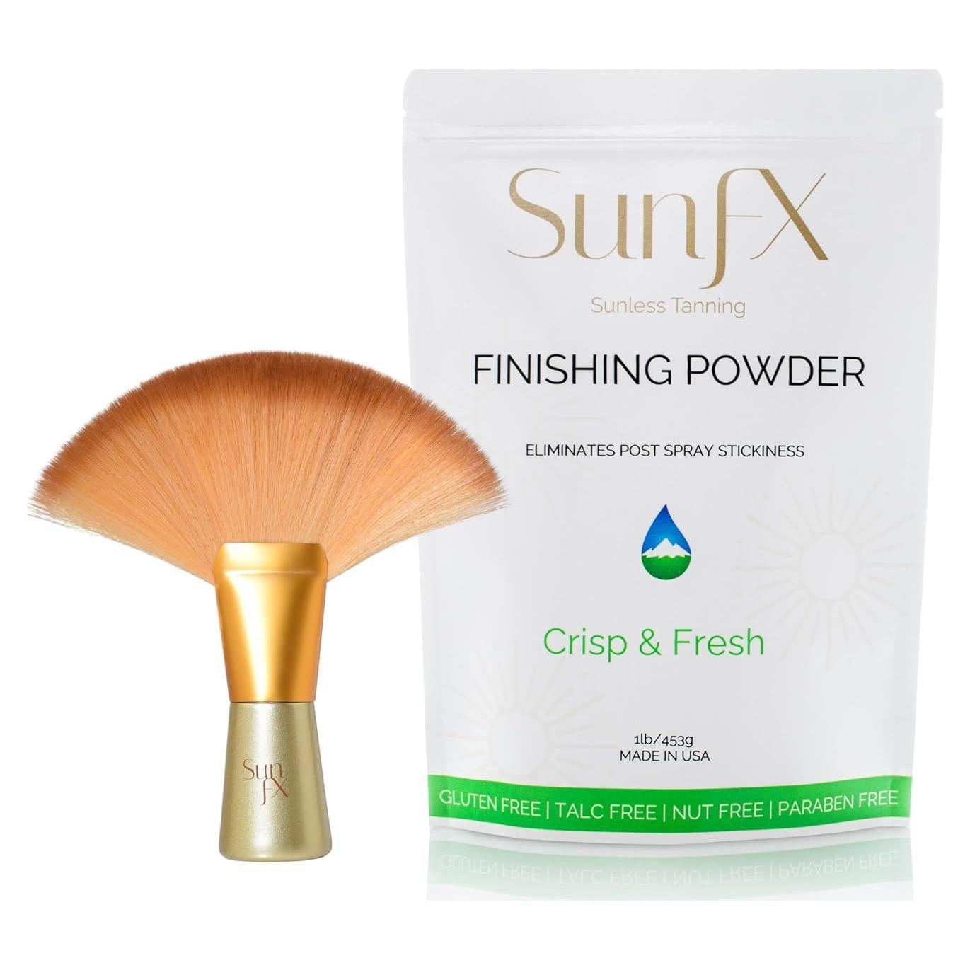 Polvo Acabado SunFX 454g + Brocha Grande Profesional