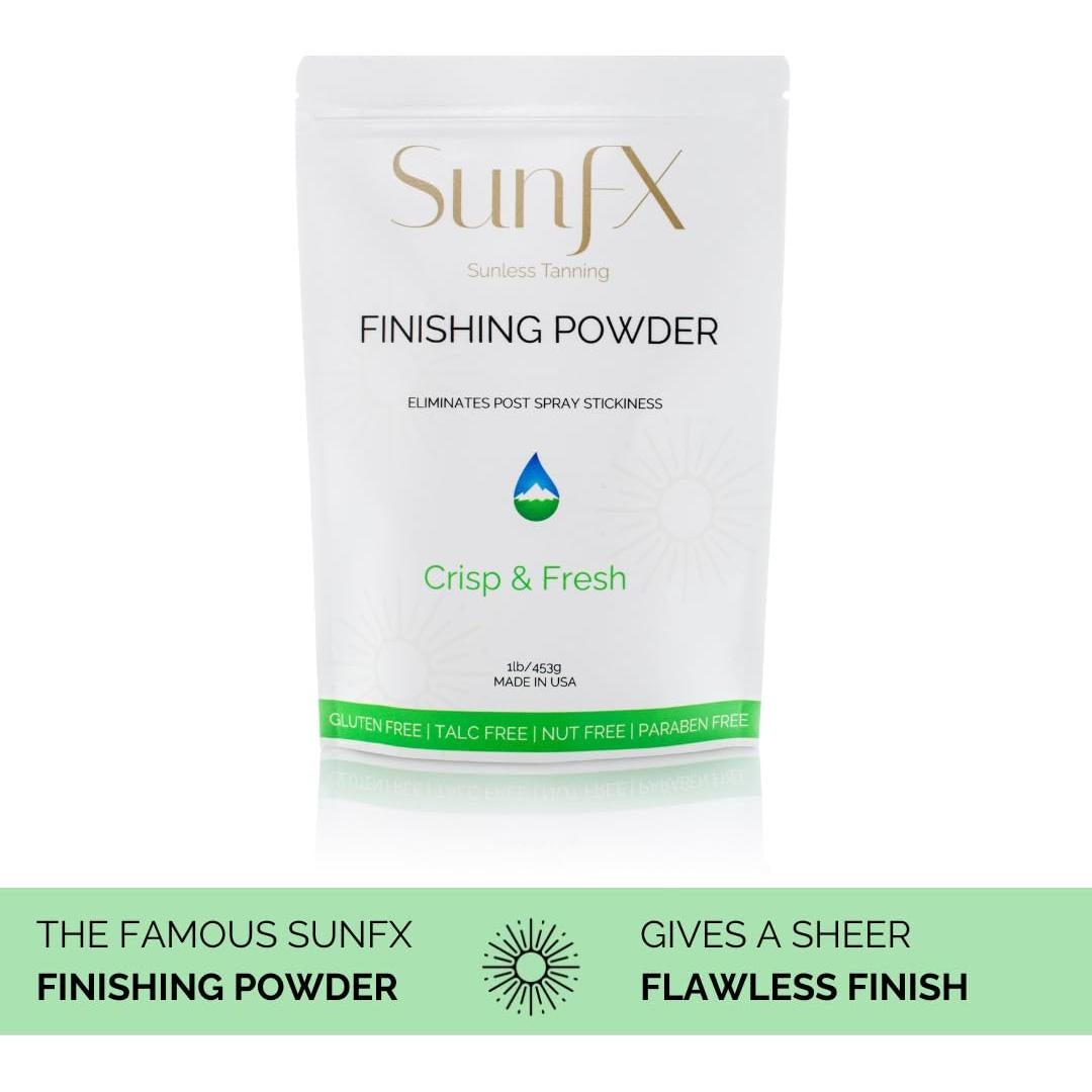 Polvo Acabado SunFX 454g + Brocha Grande Profesional