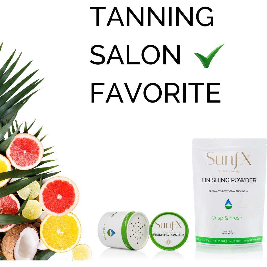 Polvo Acabado SunFX 454g + Brocha Grande Profesional