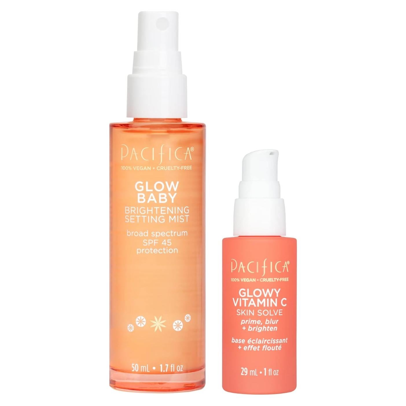 Conjunto Pacifica Glow Baby: Bruma Fijadora y Primer SPF 45