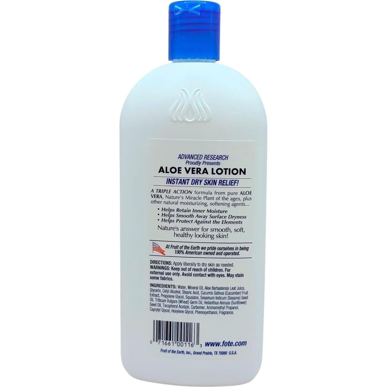 Loción Hidratante de Aloe Vera Puro 473 ml - Paquete de 3