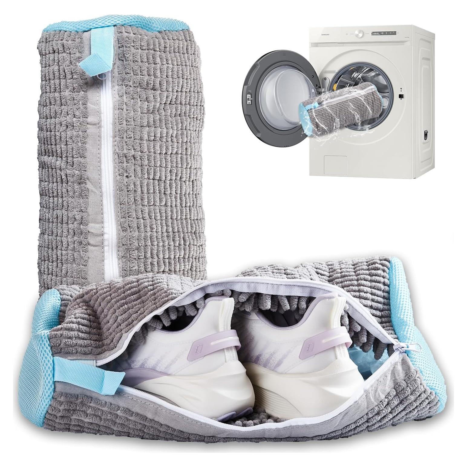 Bolsa de Lavado de Zapatos EVERSHIO 2 Pcs Gris Reutilizable