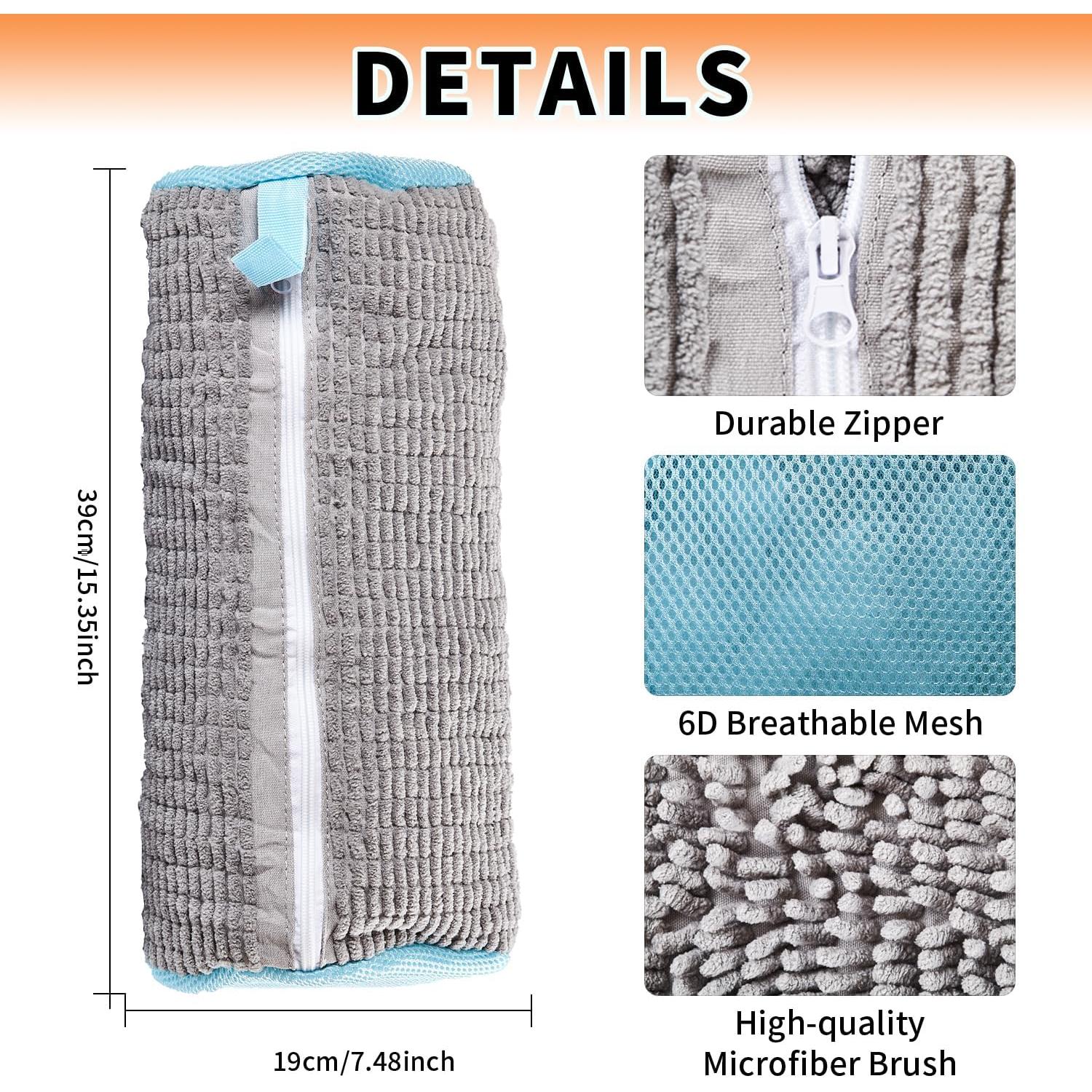 Bolsa de Lavado de Zapatos EVERSHIO 2 Pcs Gris Reutilizable