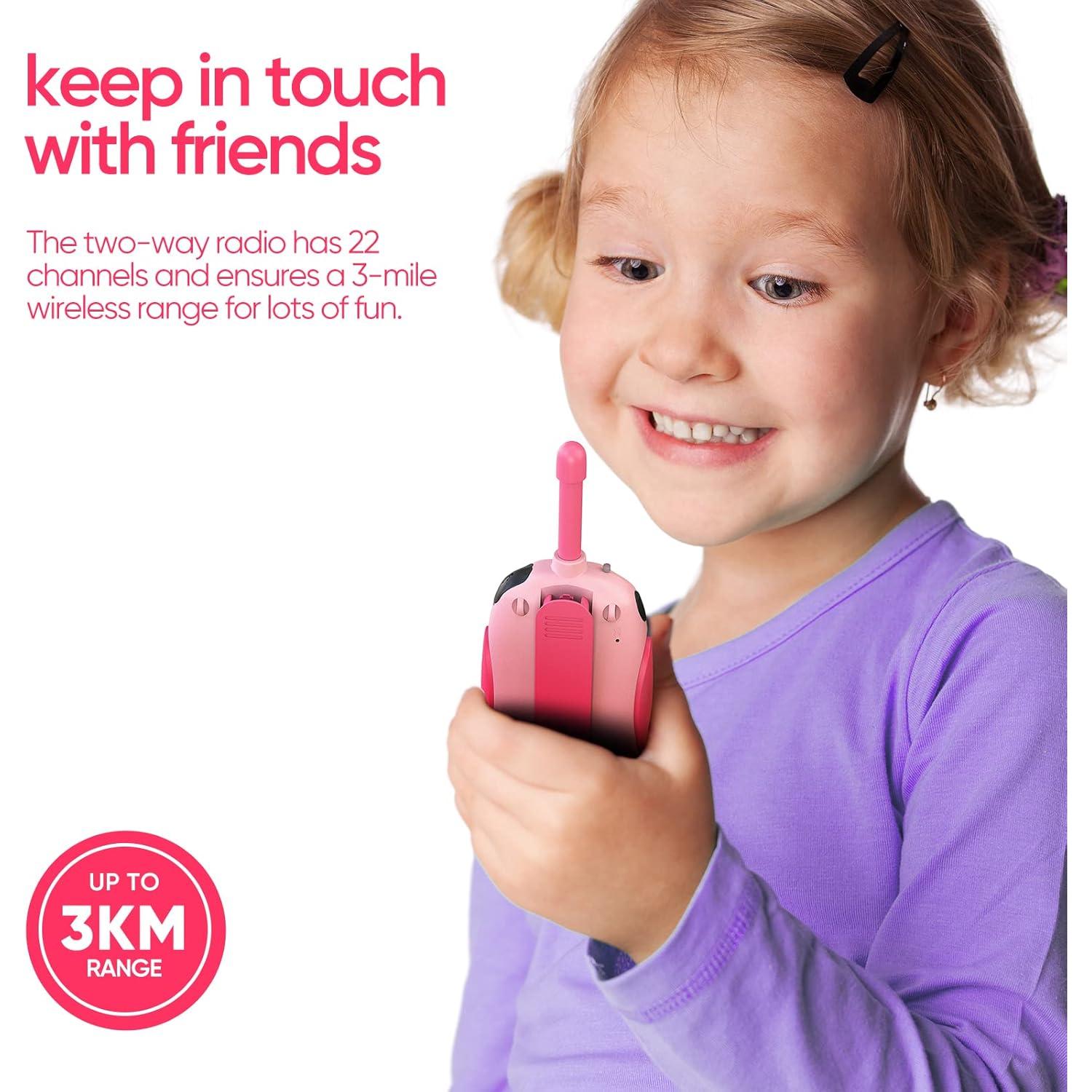 Walkie Talkies Recargables Hpromot 3 Unidades Niños 4,83 km