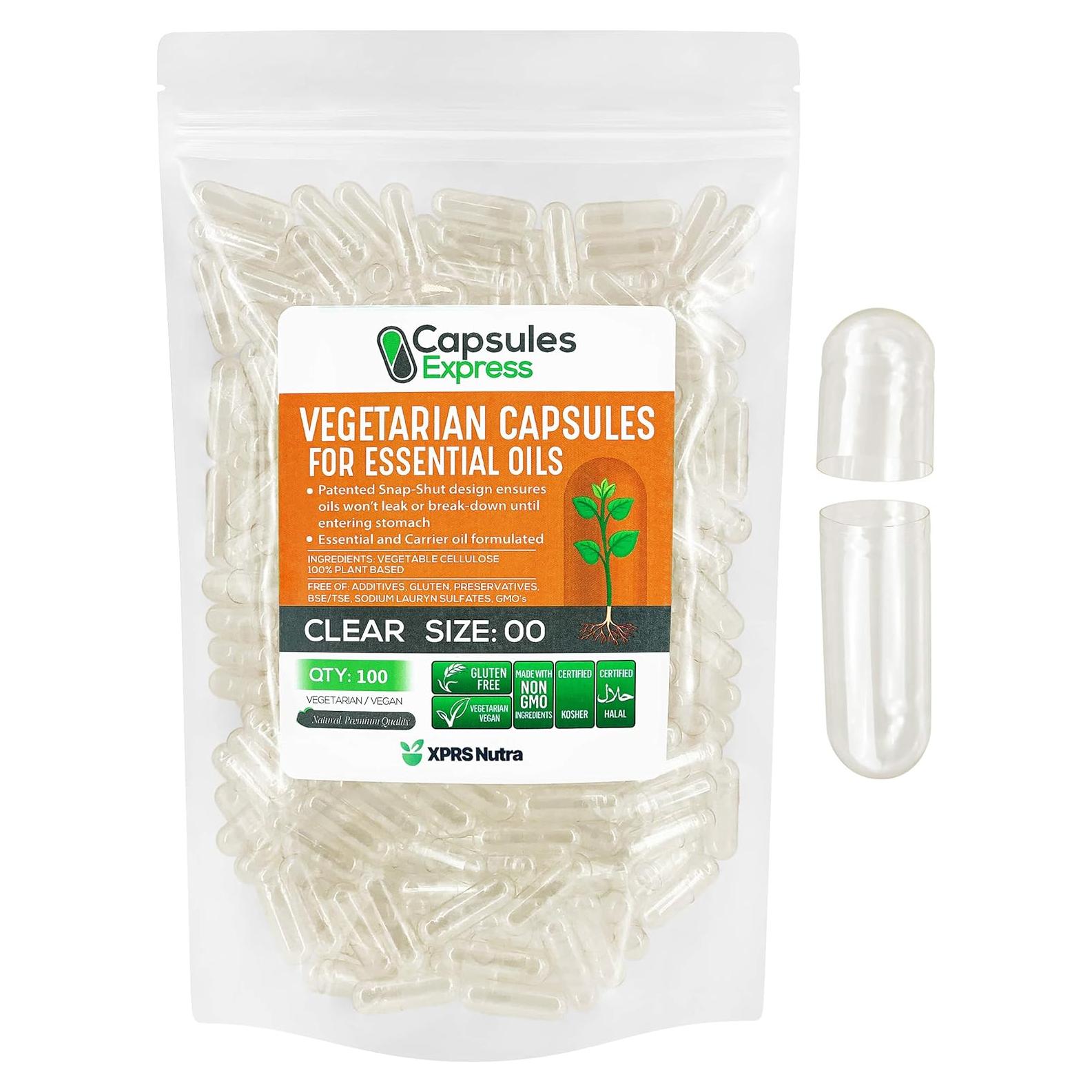 Cápsulas Vacías Veganas XPRS Nutra Tamaño 00 - 100 Unidades