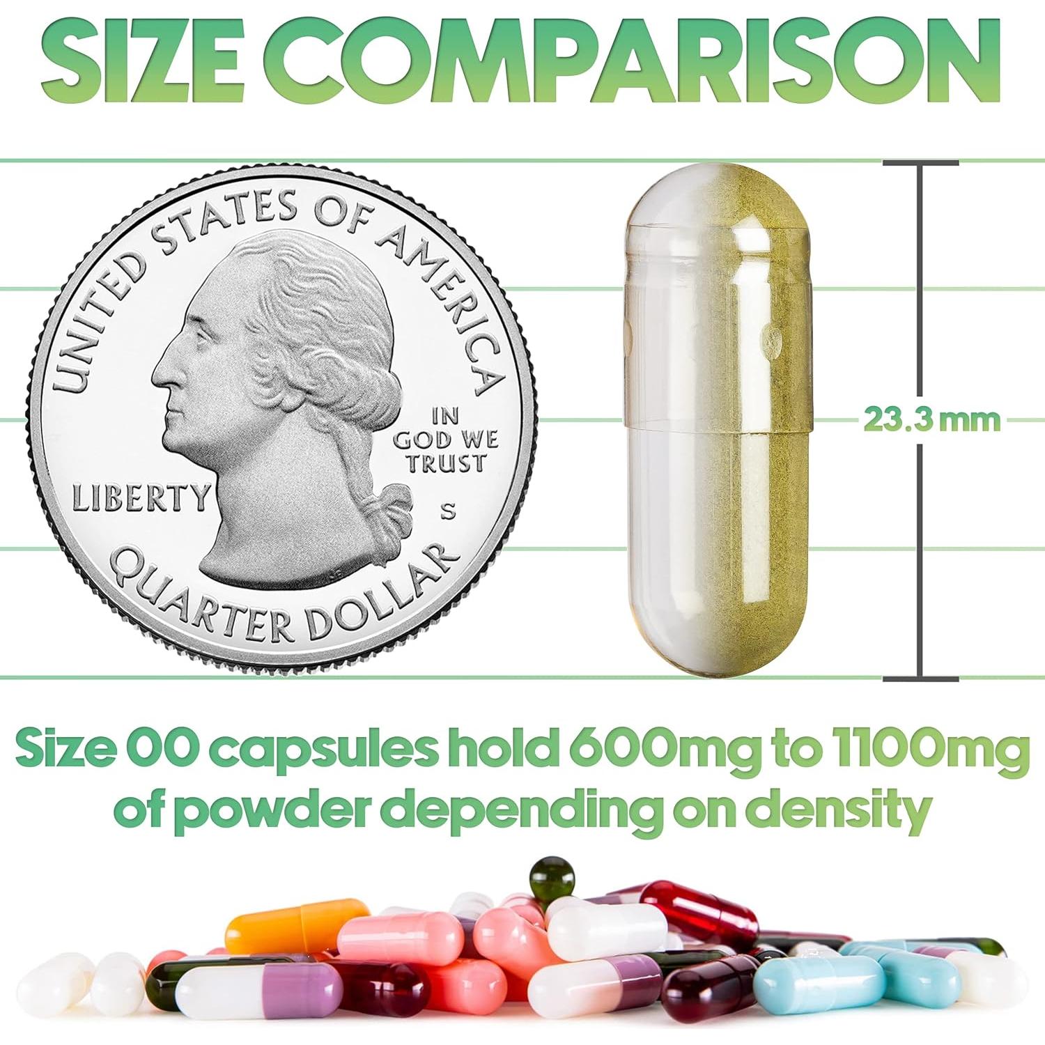 Cápsulas Vacías Veganas XPRS Nutra Tamaño 00 - 100 Unidades