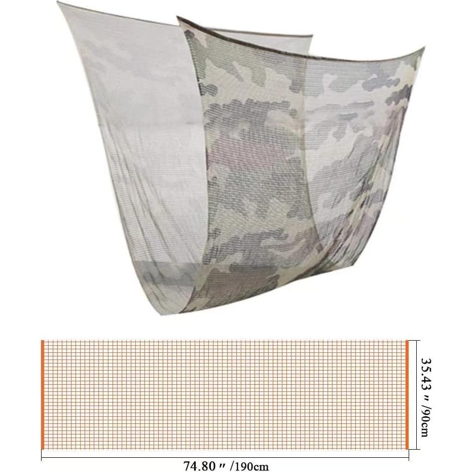 Red de Camuflaje LOOGU Camo Bosque 180x84cm Multifuncional