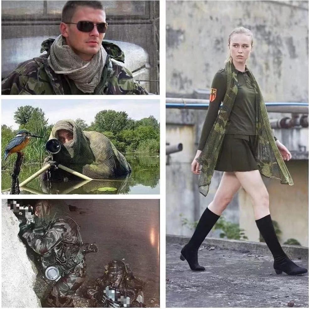 Red de Camuflaje LOOGU Camo Bosque 180x84cm Multifuncional