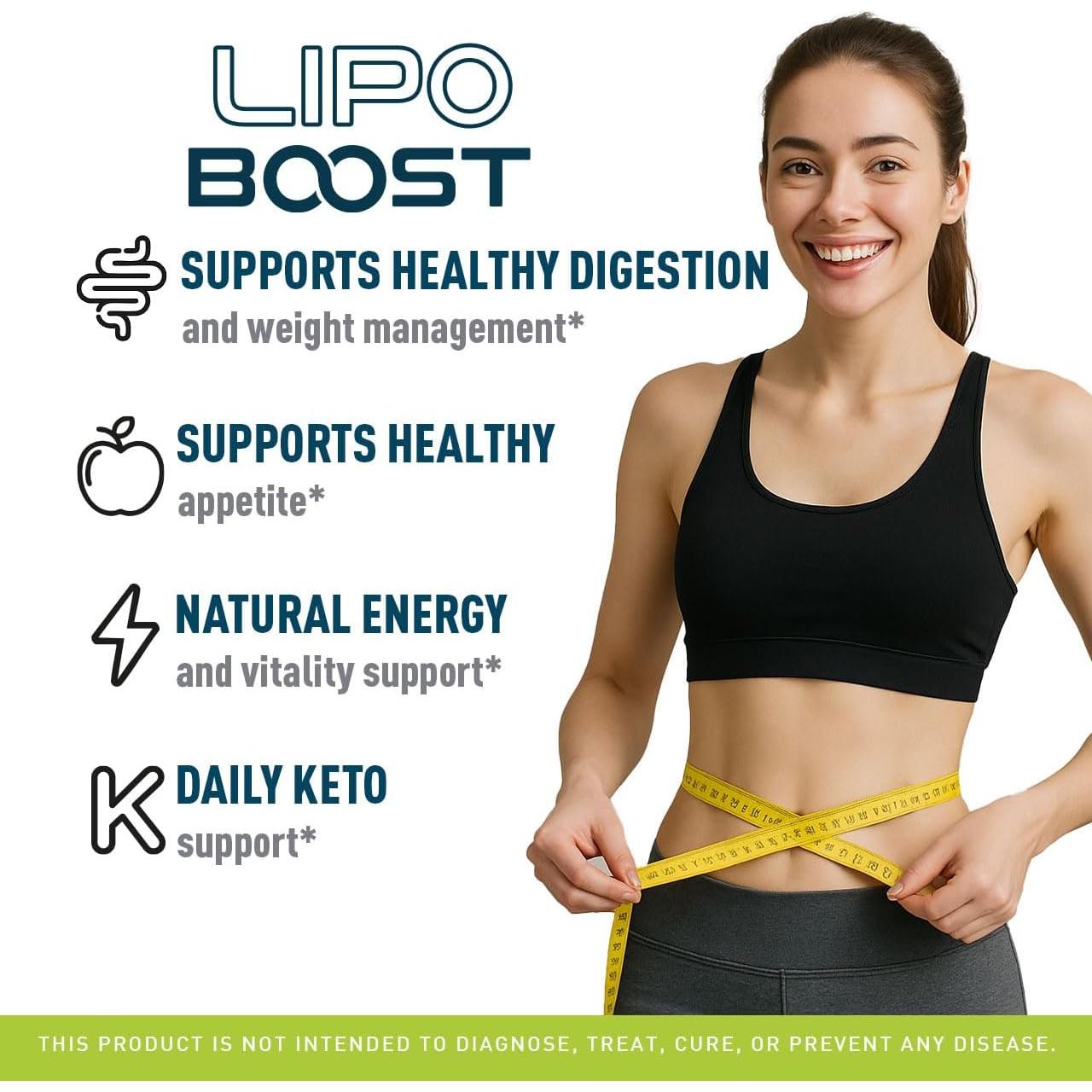 Gotas LipoBoost LIVORKA - 3 Botellas de 30 ml para Salud