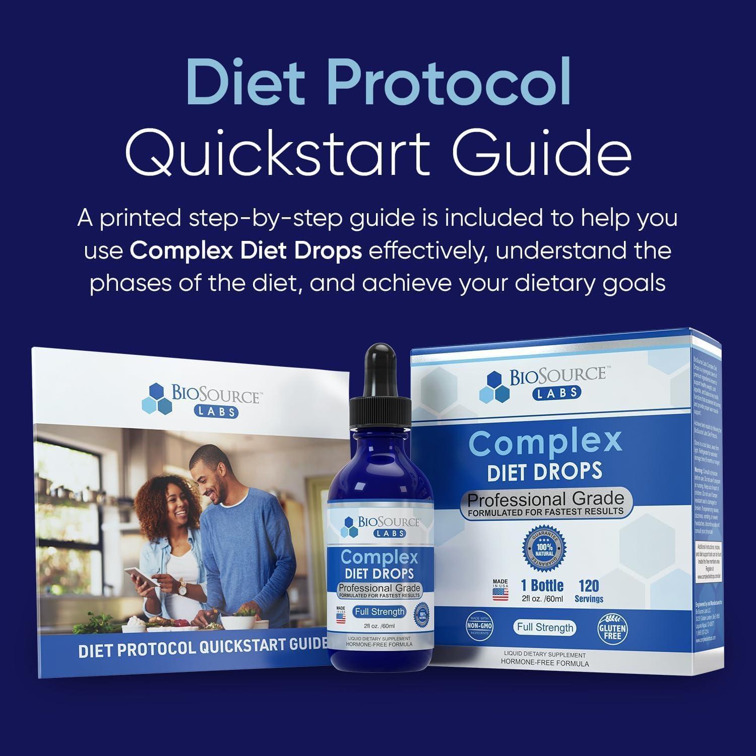 Gotas de Dieta BioSource Labs 59 ml - Suplemento Natural