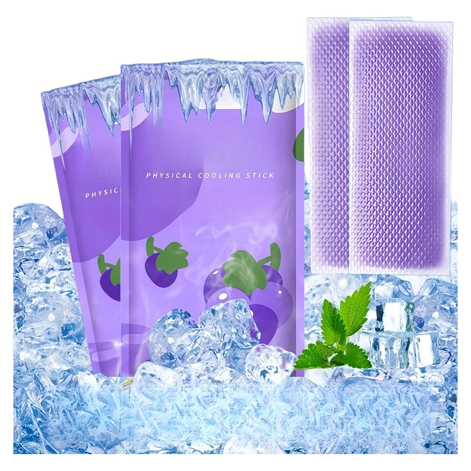 Parche de Gel Refrigerante FANBODTA 11.94x4.99cm 8 Horas Menta Uva